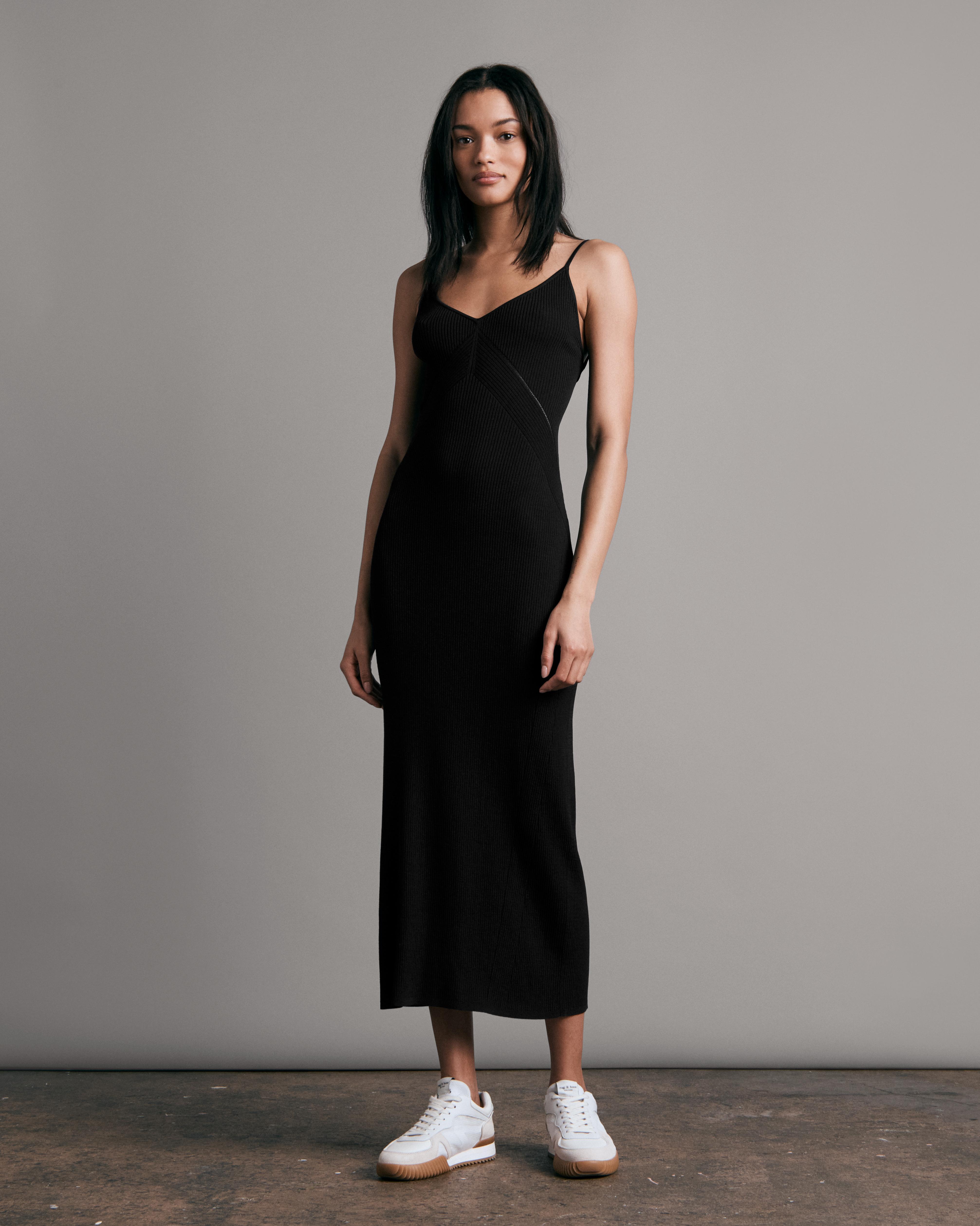 Asher Backless Rib Midi Dress image number 1