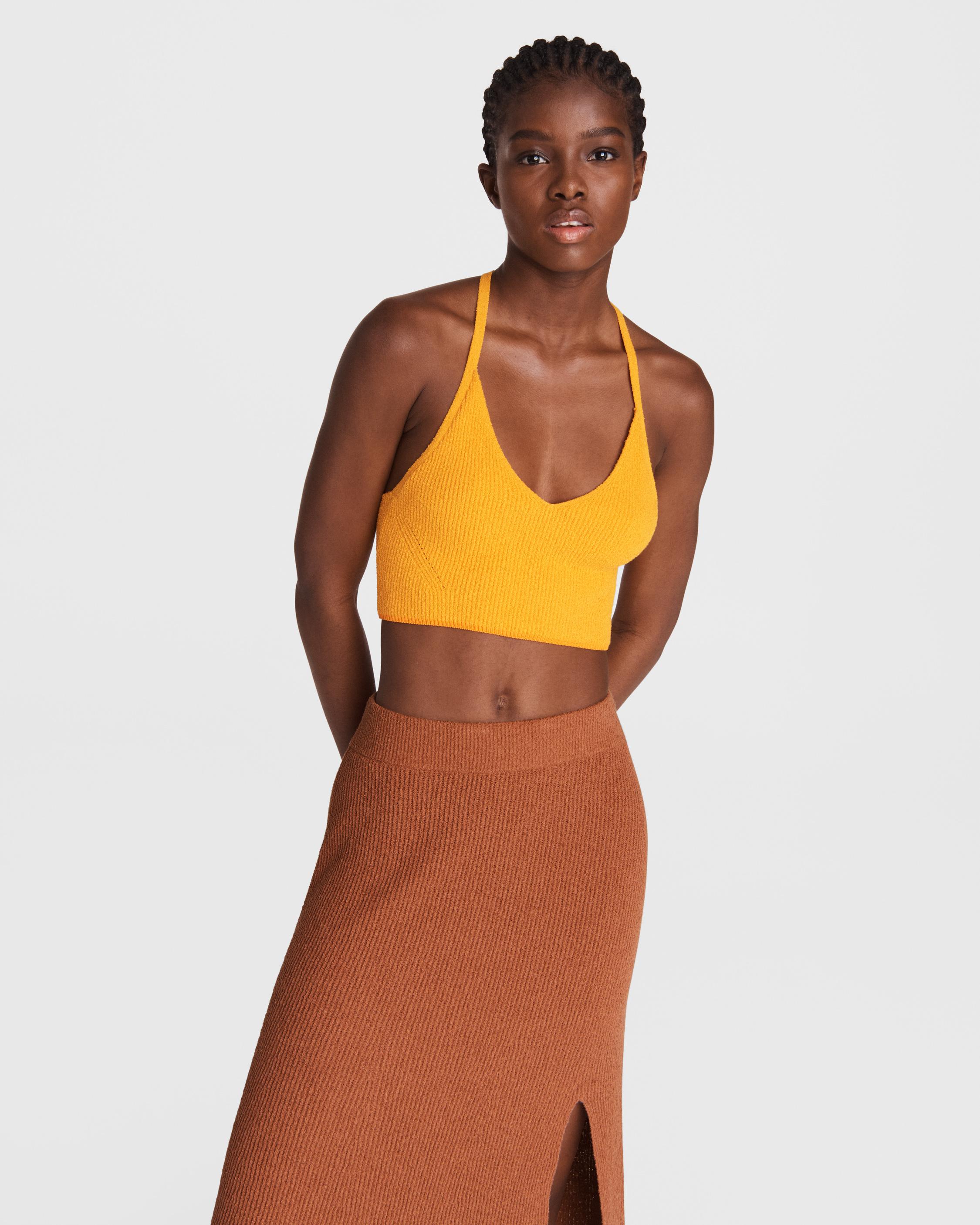 Soleil Cotton Rib Bra Top image number 1