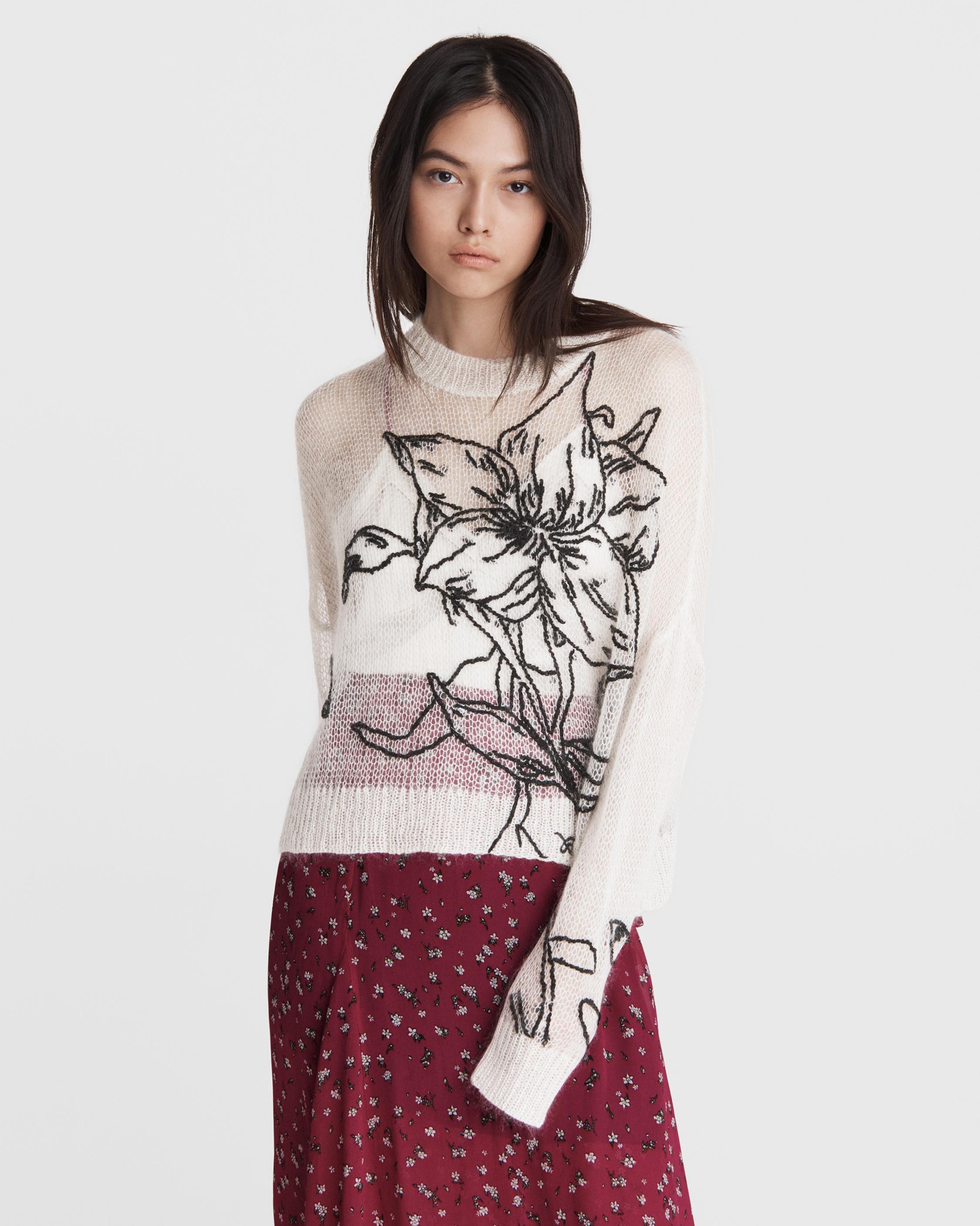 Flower Wool Crew White rag bone