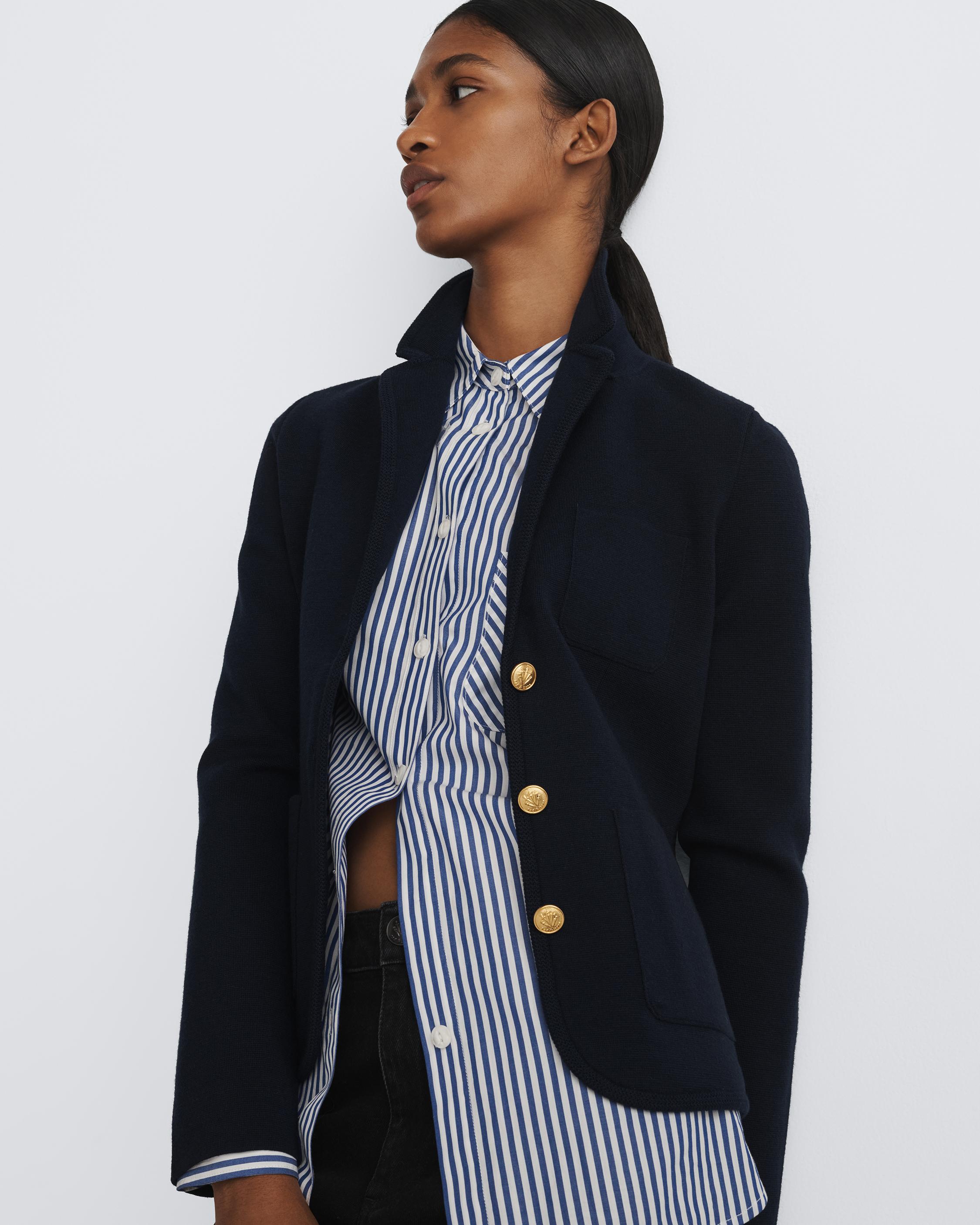 Navy 2025 sweater blazer