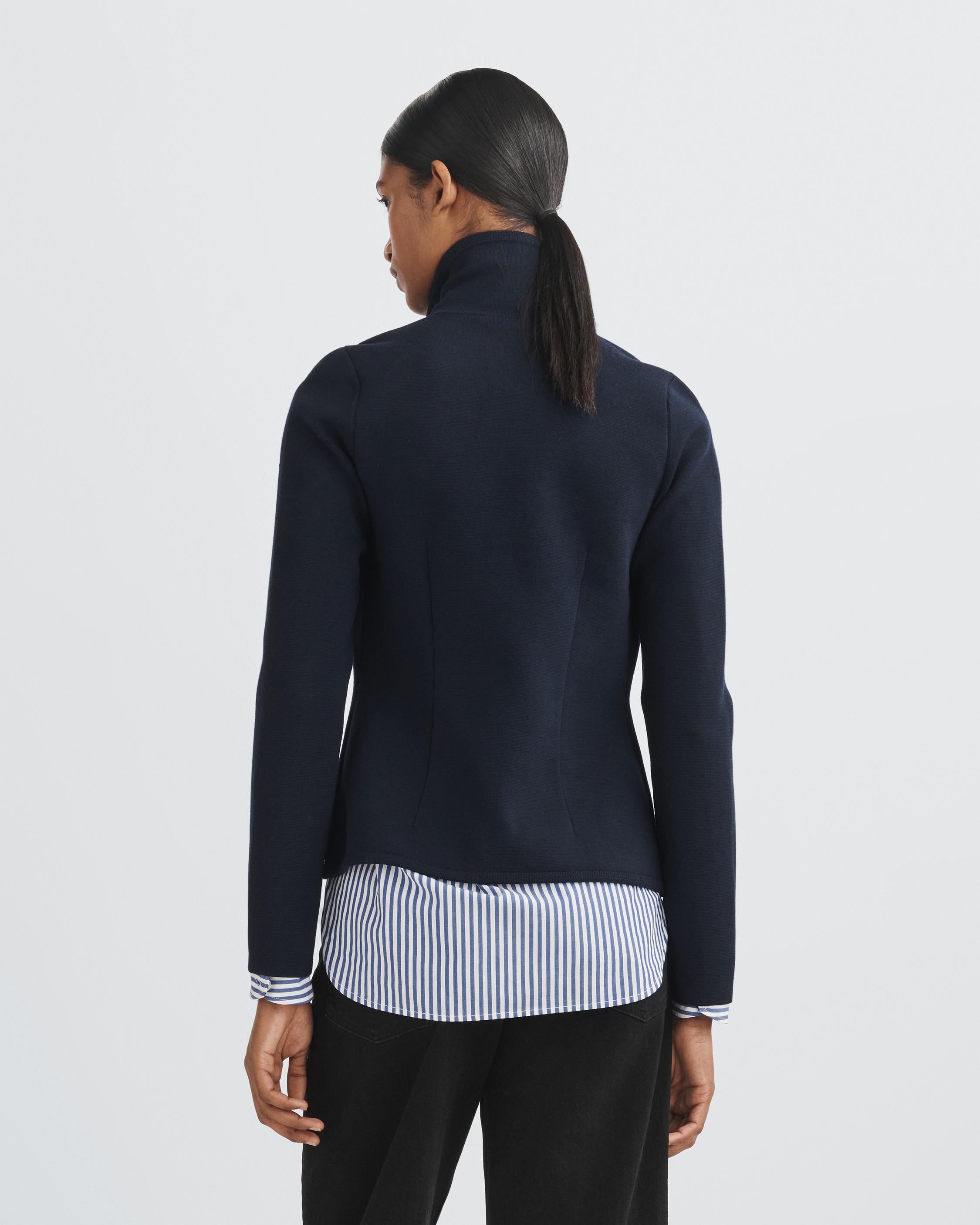 Alex Sweater Blazer - Navy