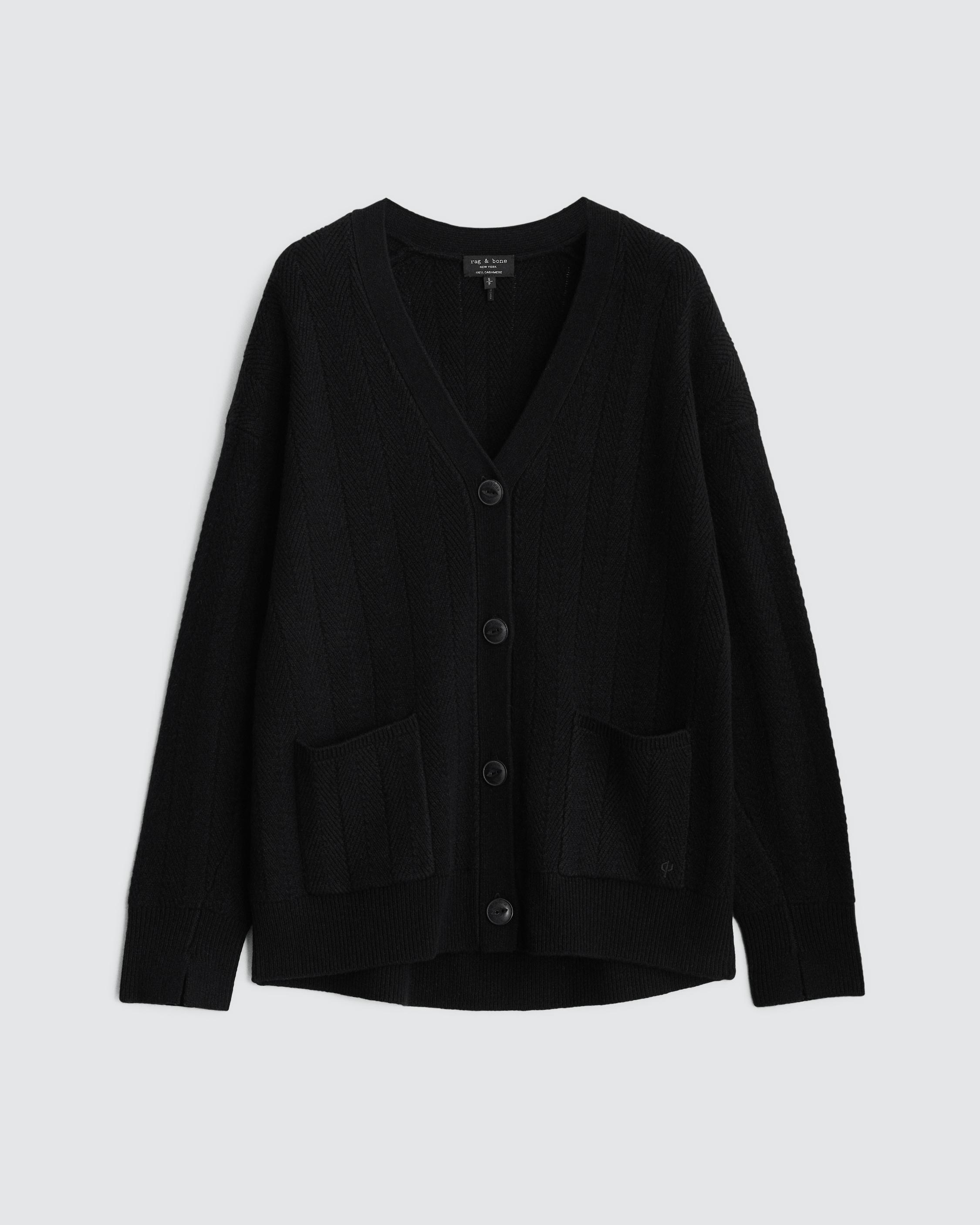 Rag & Bone Ribbed Cashmere Cardigan