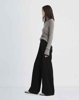 Mandee Ribbed Cashmere Crew image number 4