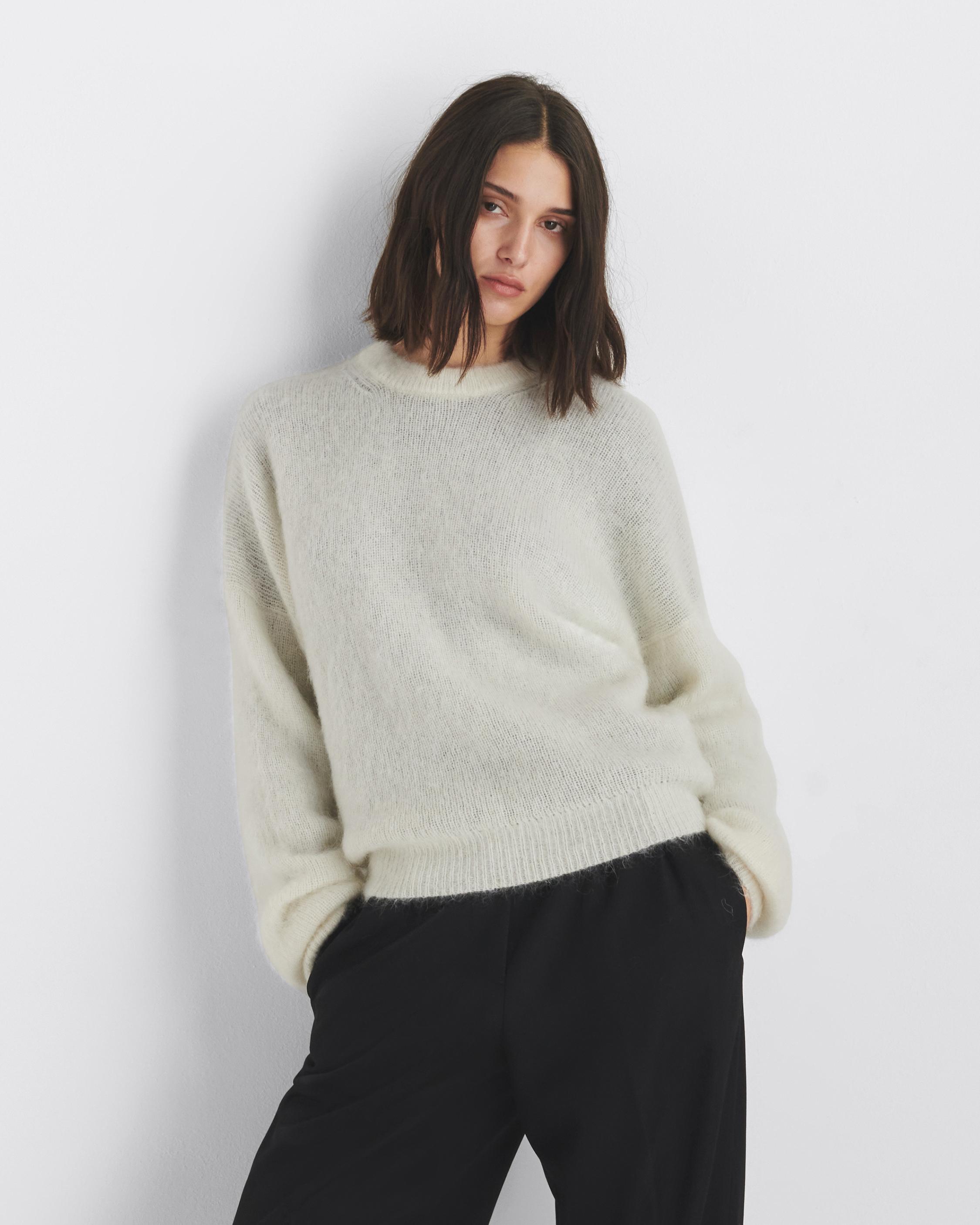 Lani Wool Mohair Crew - Ivory | rag & bone