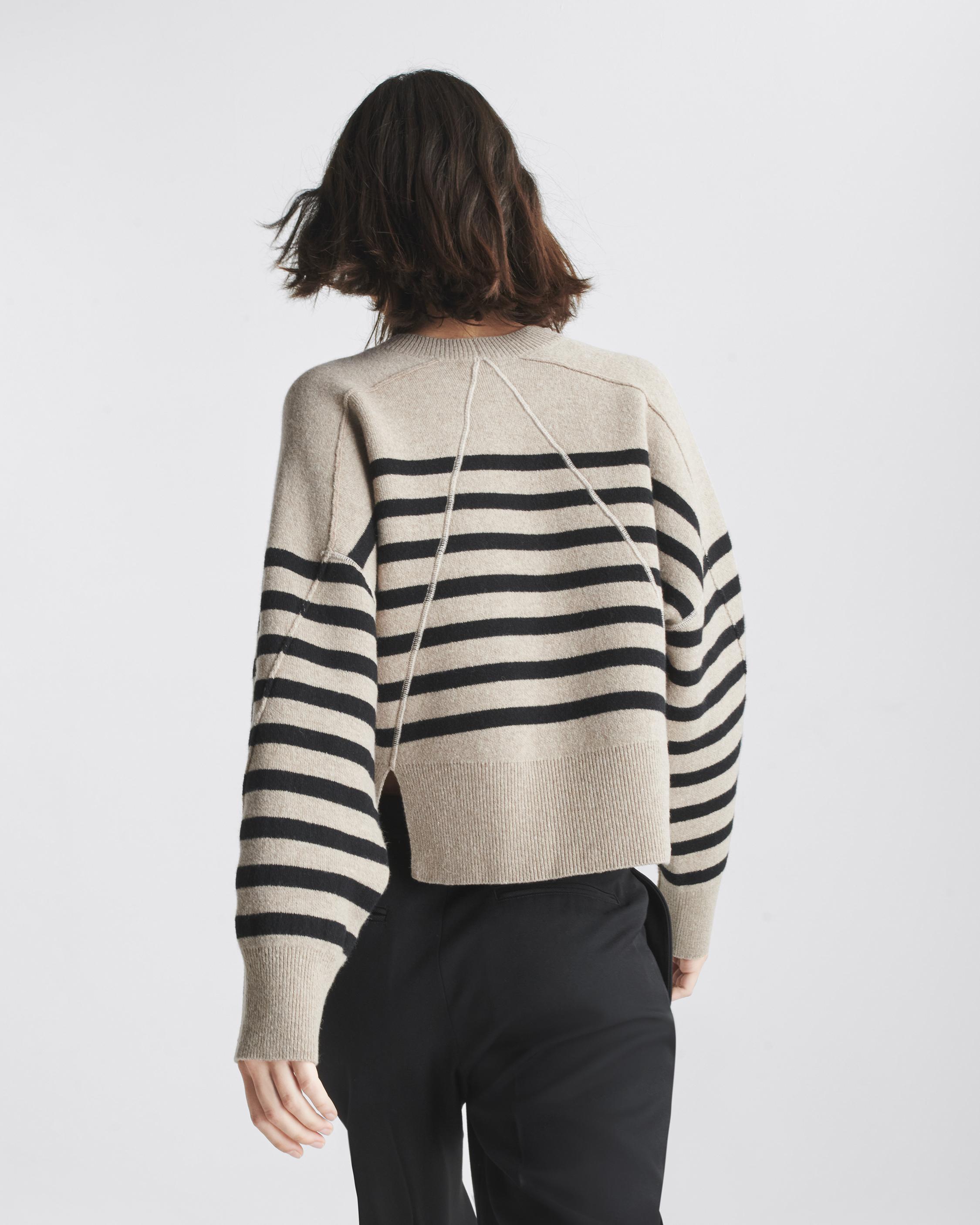 Bridget Stripe Wool Crew image number 1