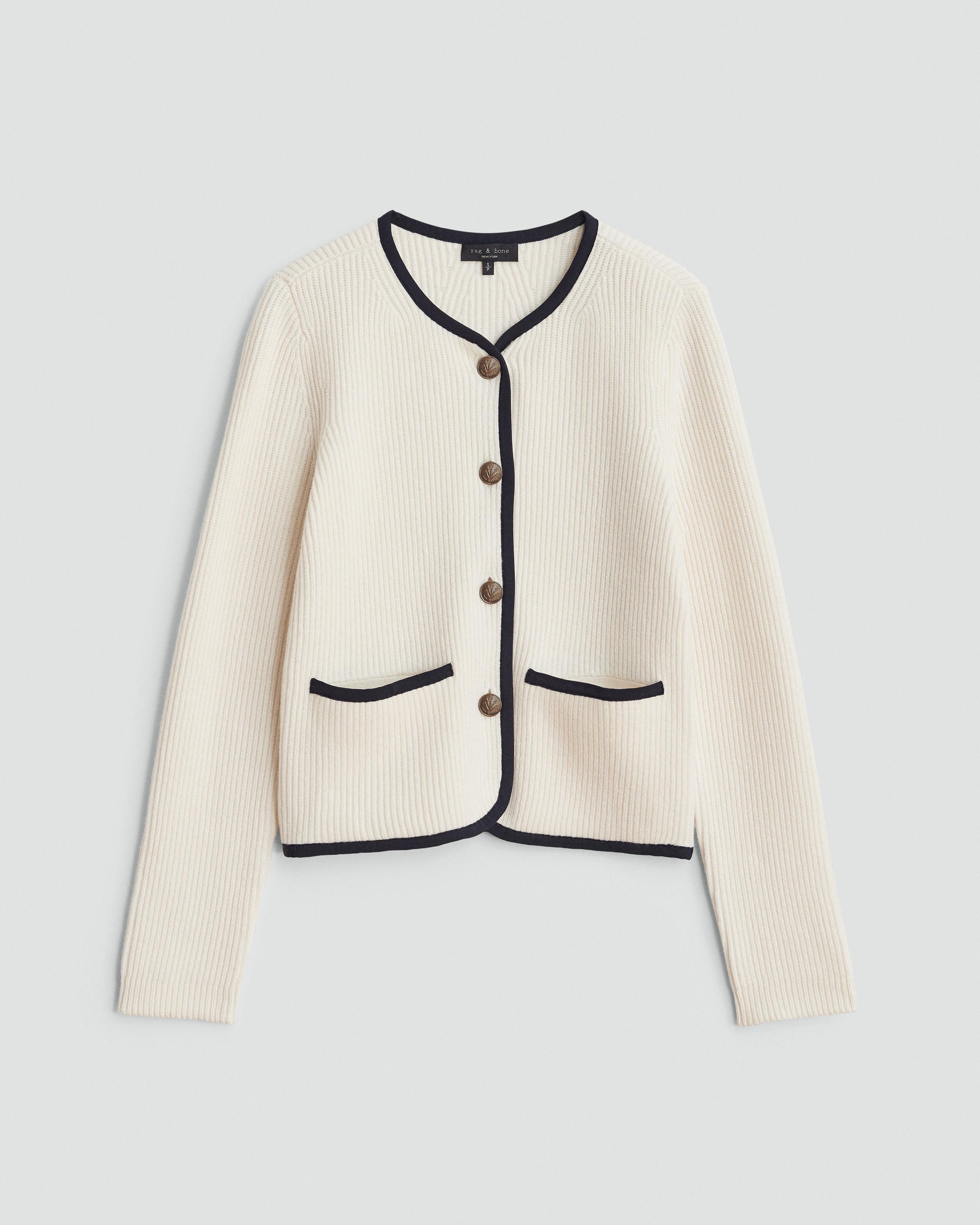 rag & bone NANCY CARDIGAN - Cardigan - oatmeal/off-white - Zalando