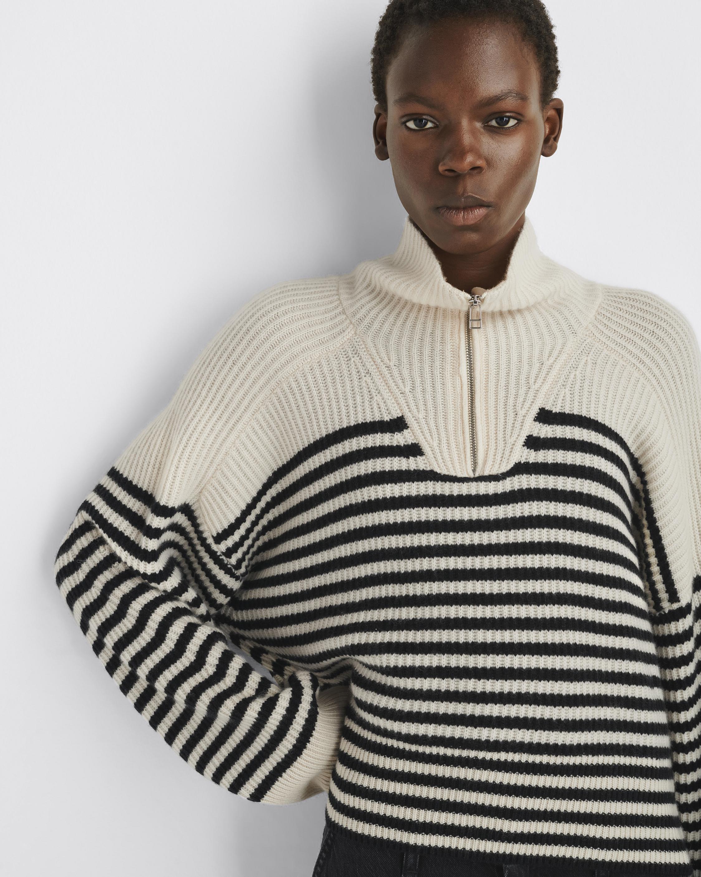 Striped cashmere clearance sweater