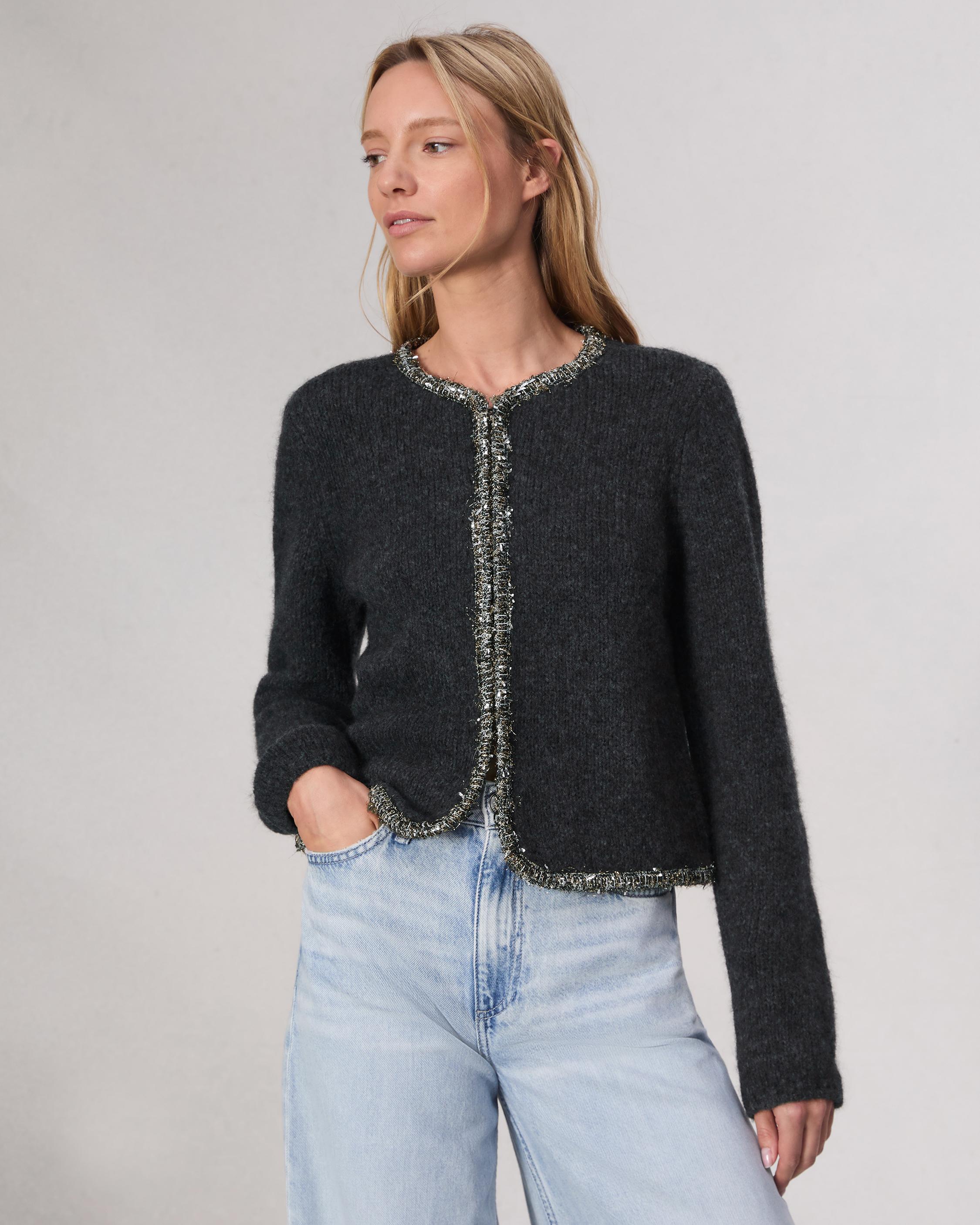 Davies Lady Cardigan Charcoal rag bone