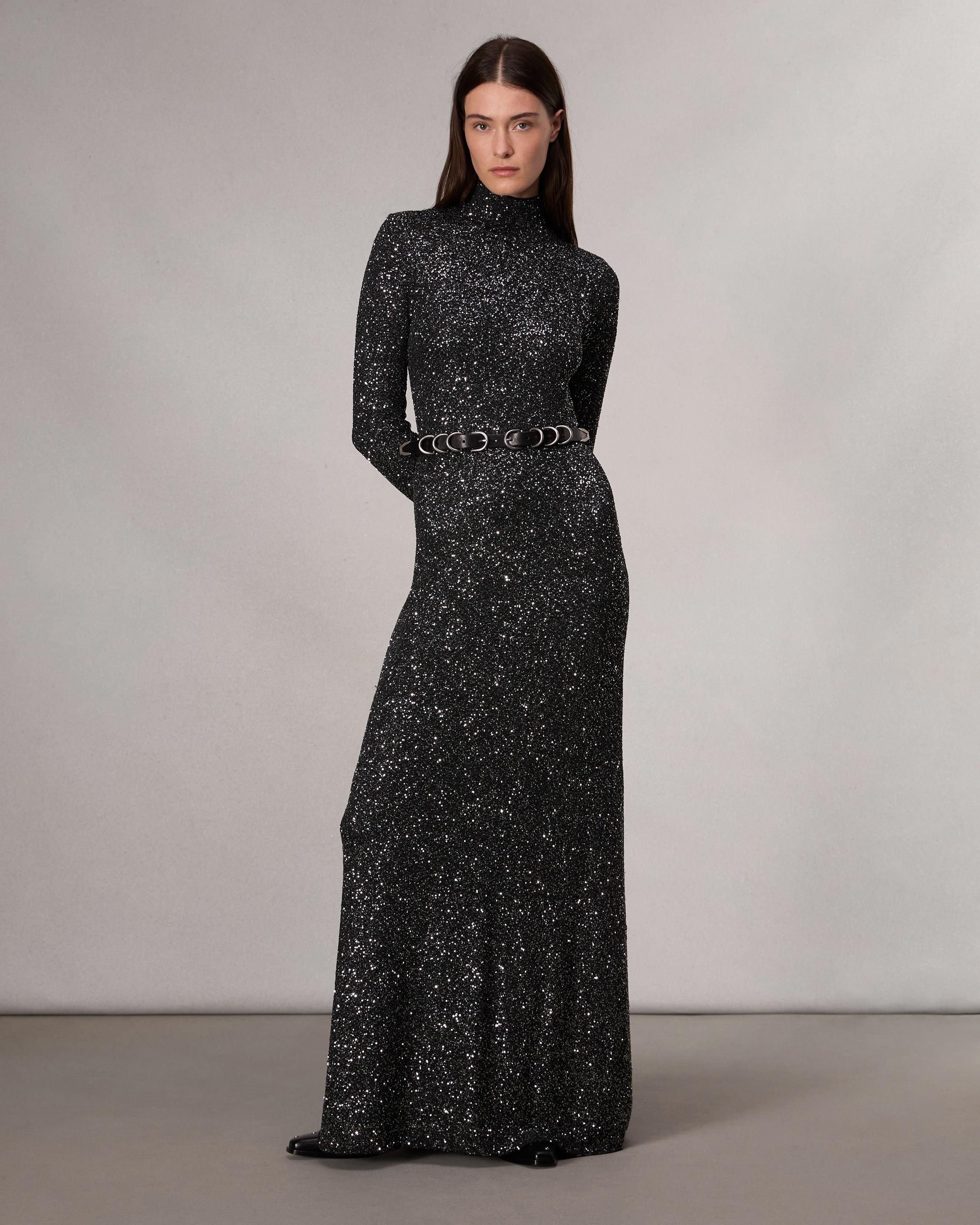 Danni Sequined Maxi Dress - Black | rag & bone