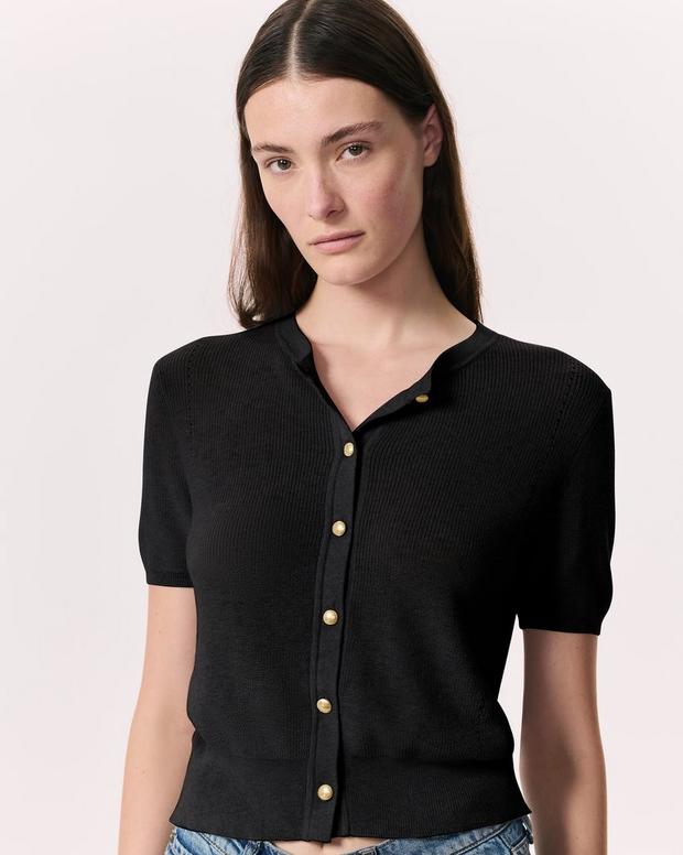 Dina Cotton-Cashmere Cardigan - Black | rag & bone Dina Cotton-Cashmere Cardigan - Black | rag & bone