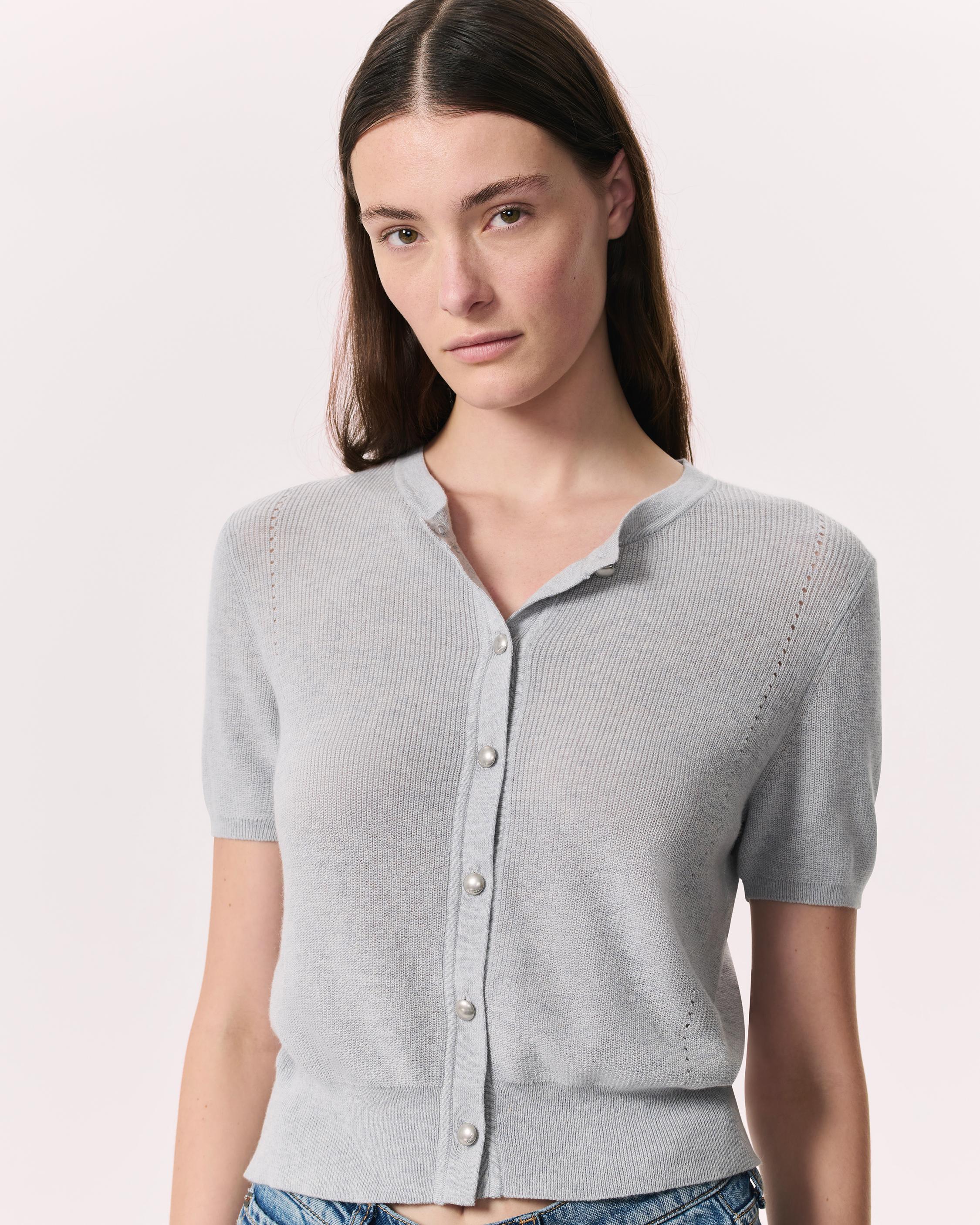 Dina Cotton-Cashmere Cardigan image number 3