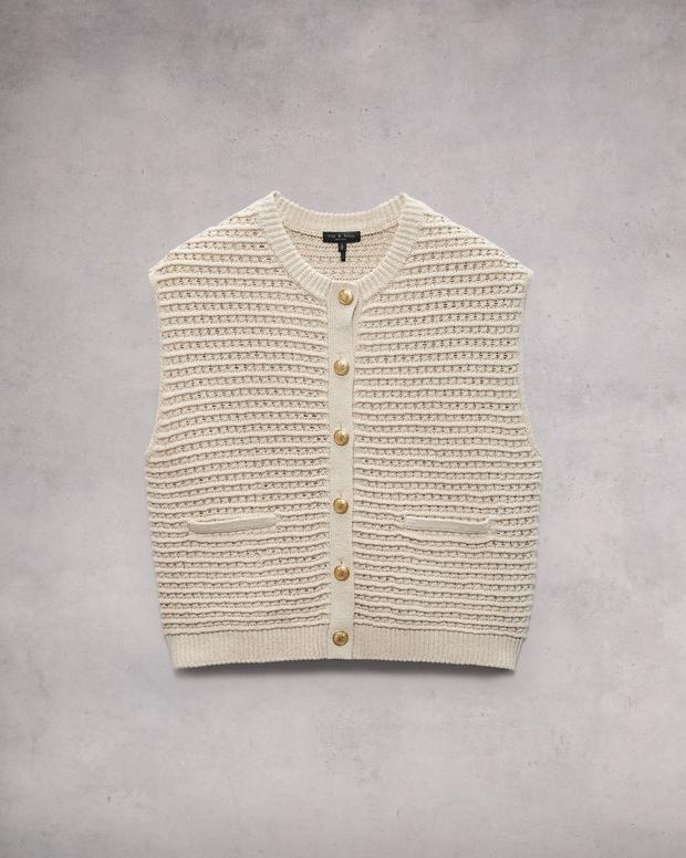 Marlee Cotton Sweater Vest image number 2