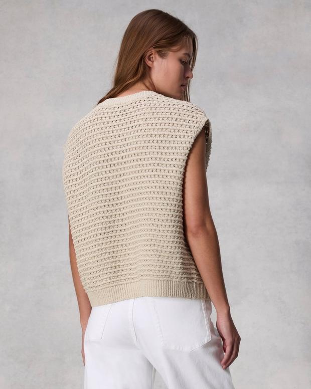 Marlee Cotton Sweater Vest image number 5
