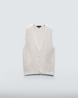 Jackie Cotton Linen Sweater Vest image number 2