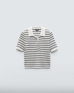 Viola Striped Cotton Polo image number 2