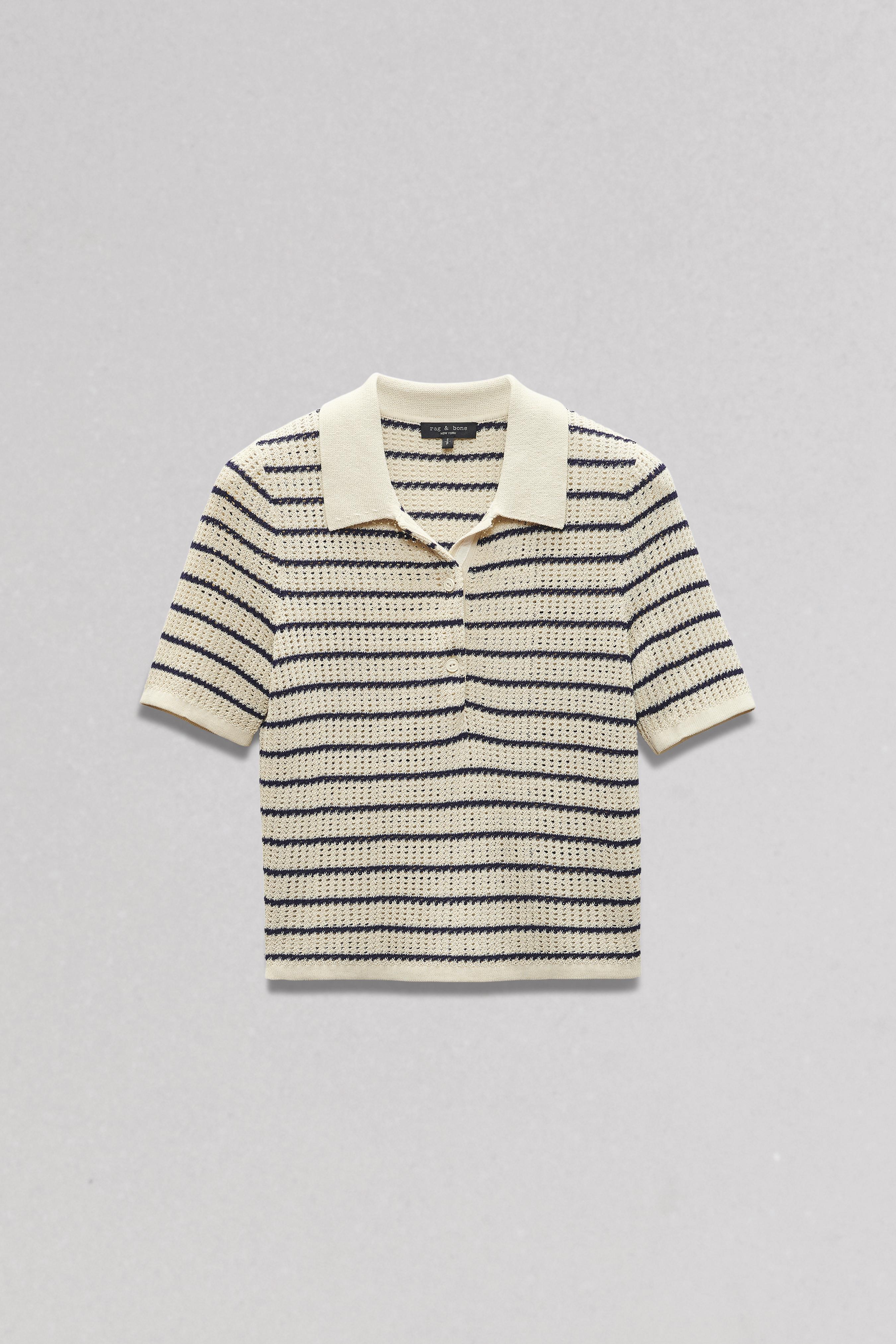 Viola Striped Cotton Polo image number 2