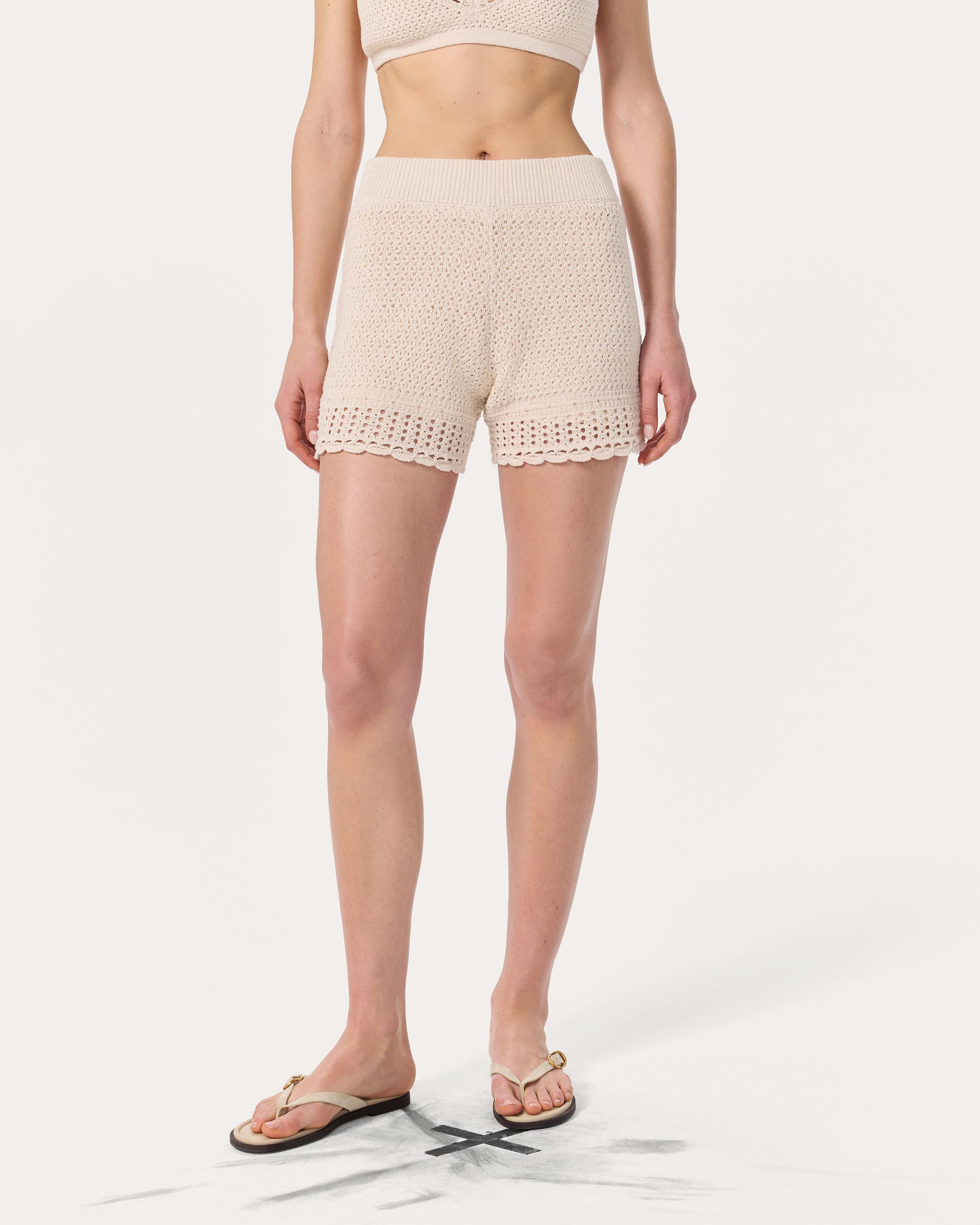 Khloe Open-Knit Shorts image number 3
