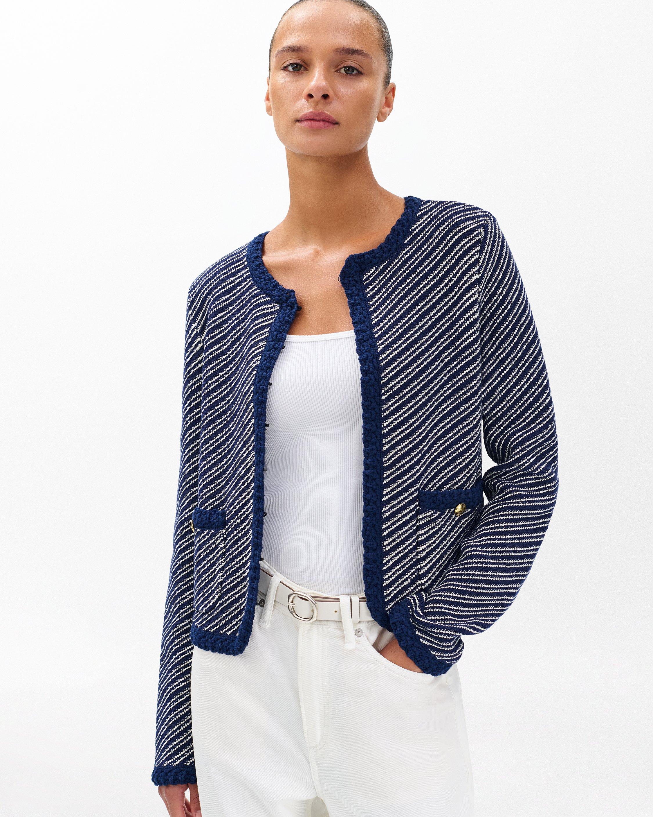 Claire Striped Cardigan image number 4