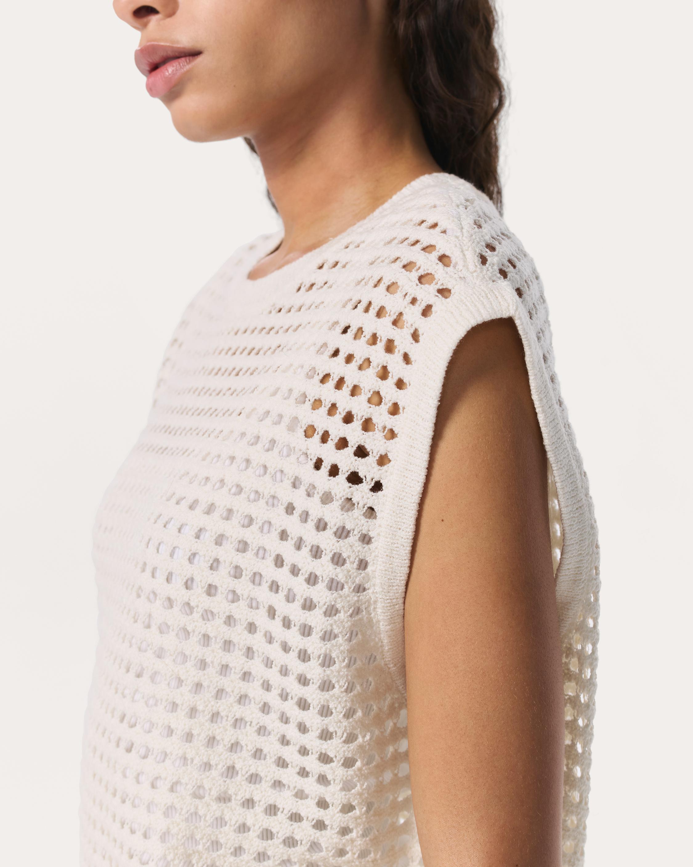 Ezra Open-Knit Vest - image 5