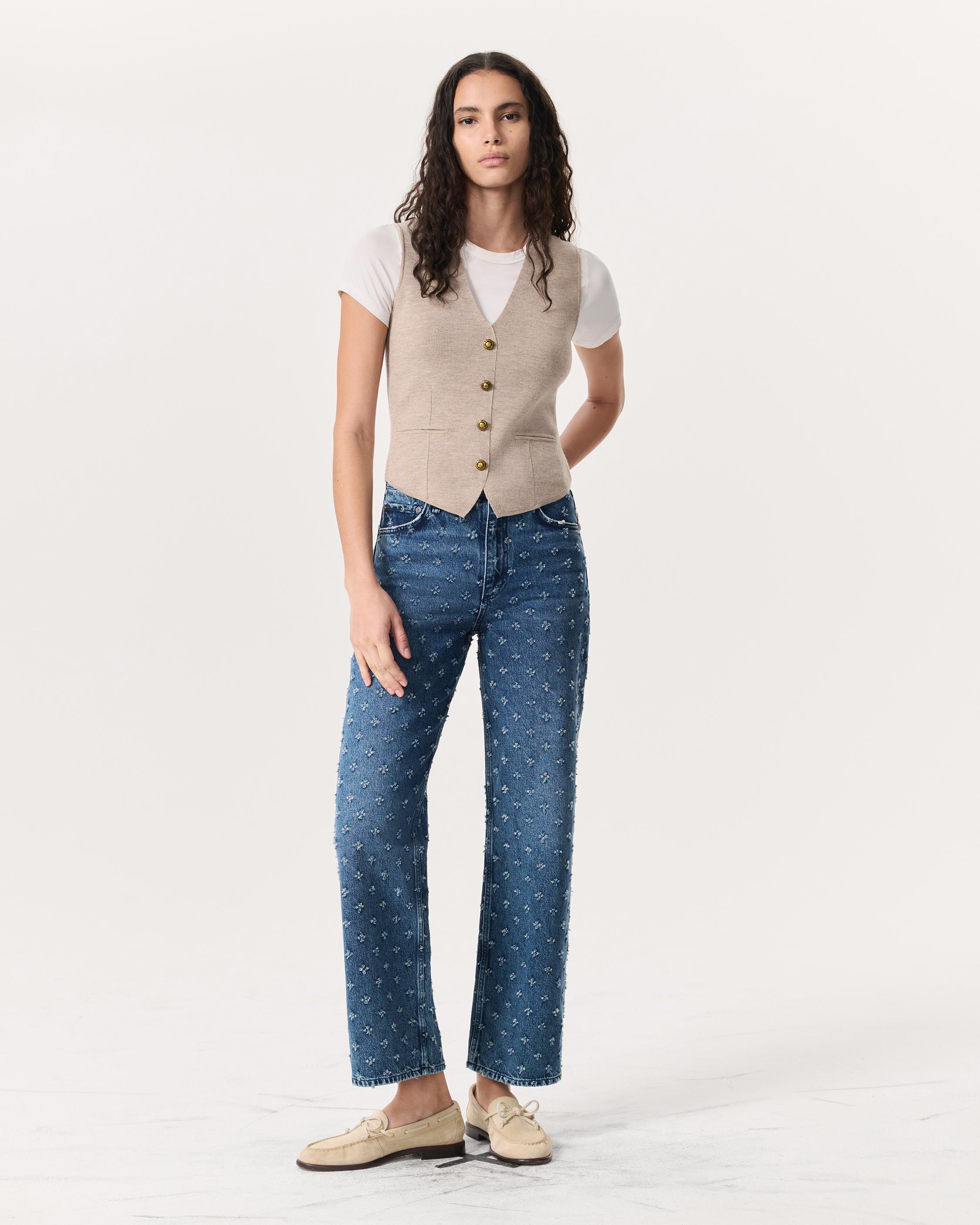 Ella Merino Wool-Blend Sweater Vest - image 4