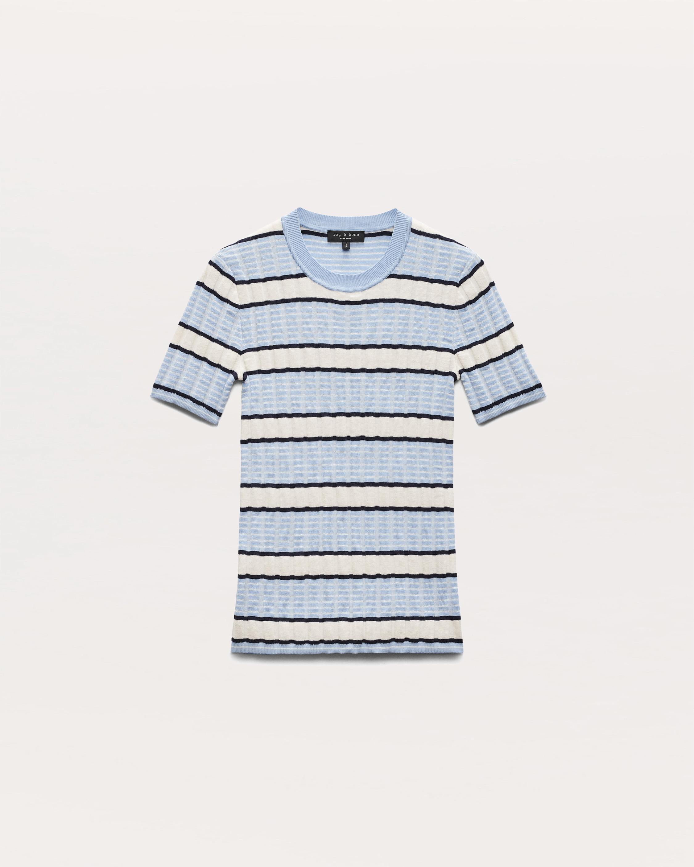 Eloise Striped Short-Sleeve Sweater - image 2
