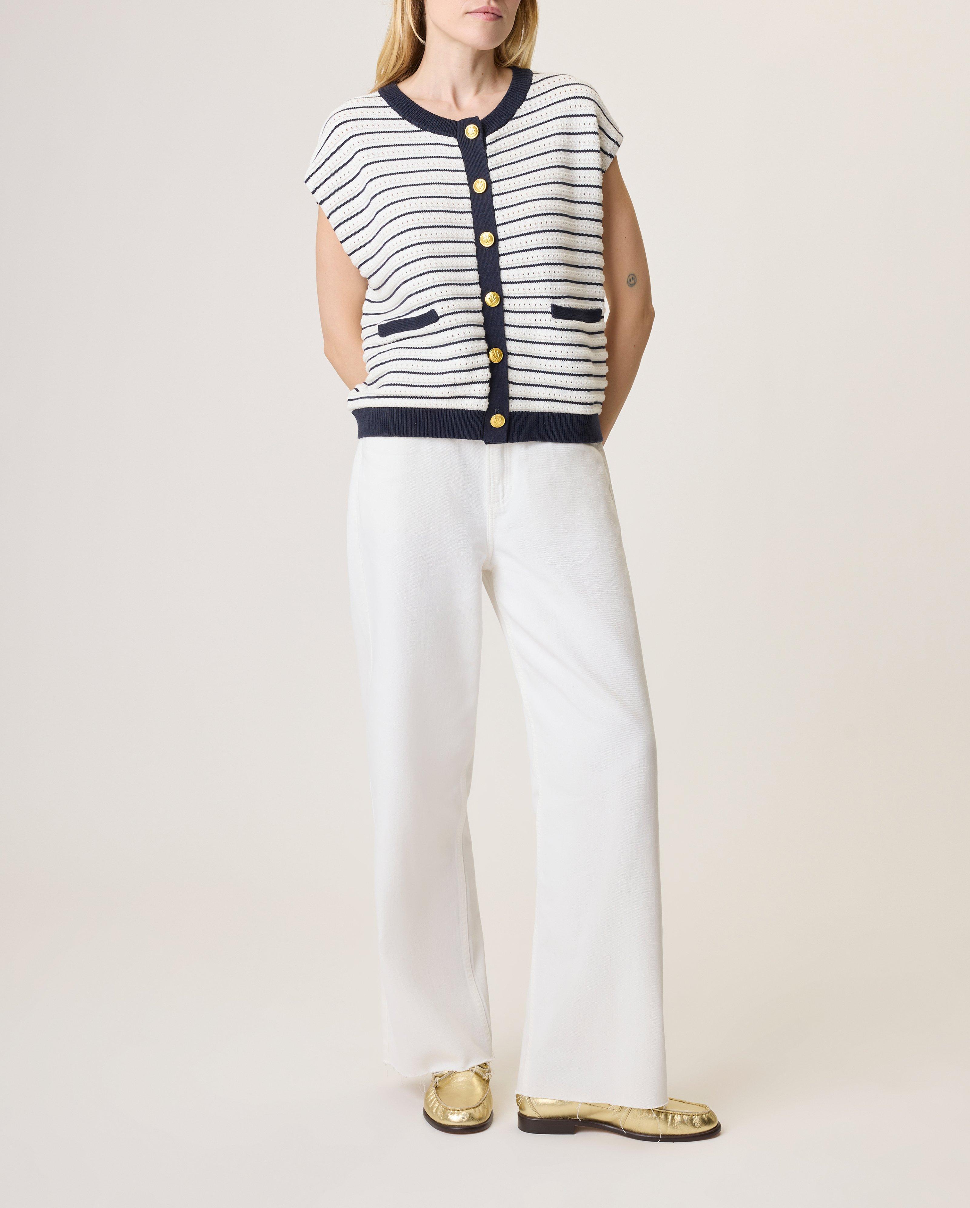 Evelyn Stripe Vest image number 1