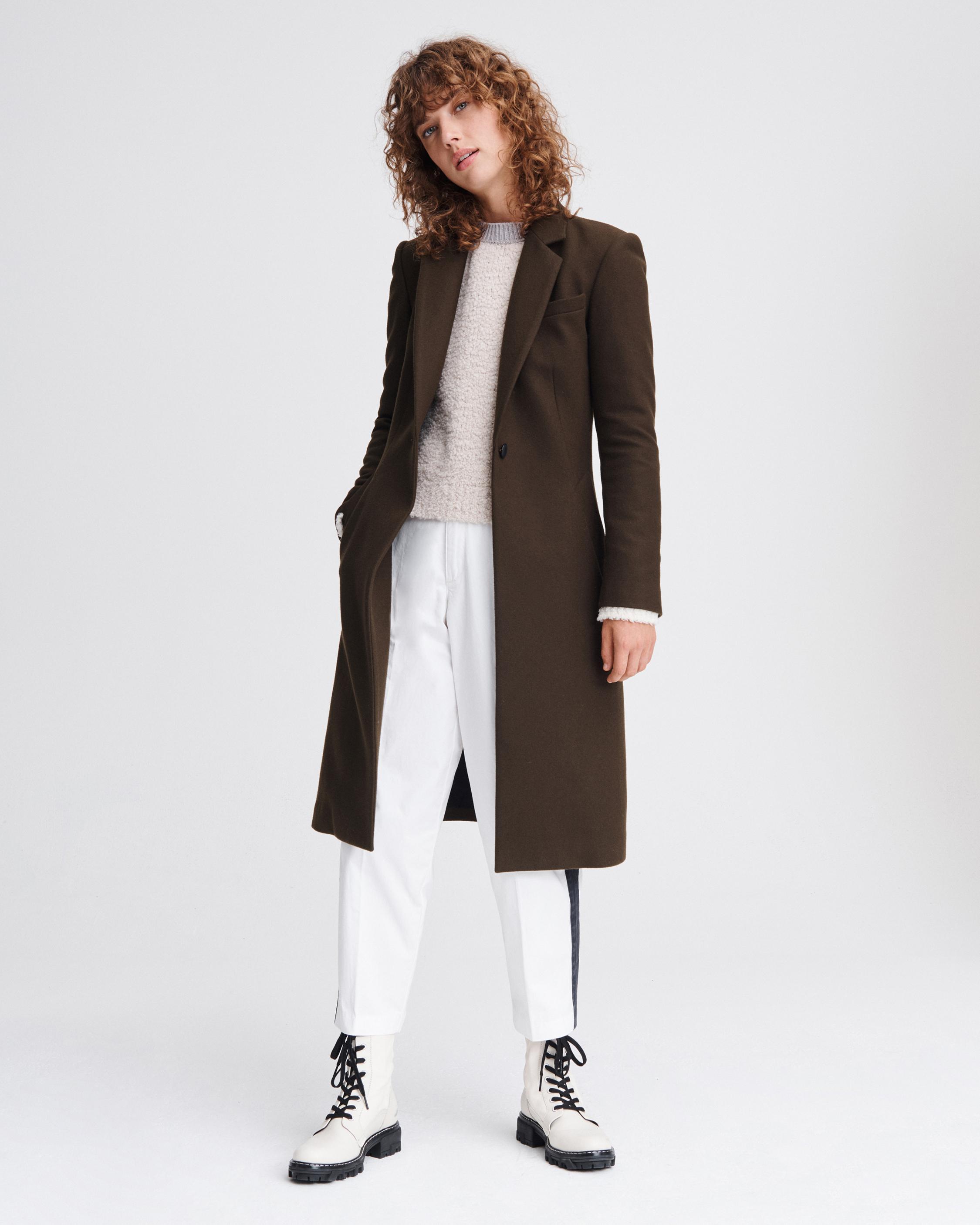 Daine Wool Coat in Olive for Women rag bone