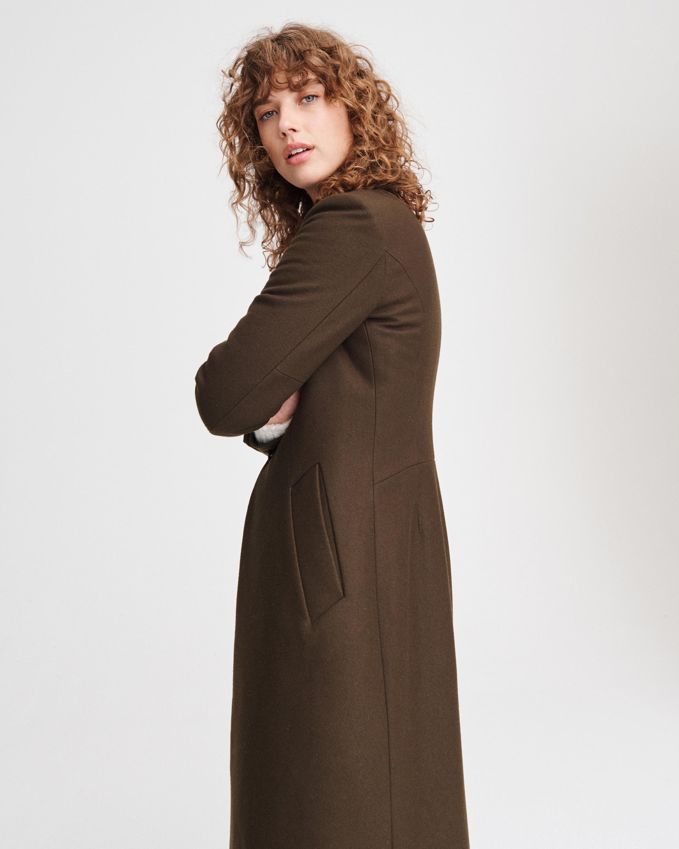 Daine Wool Coat in Olive for Women rag bone