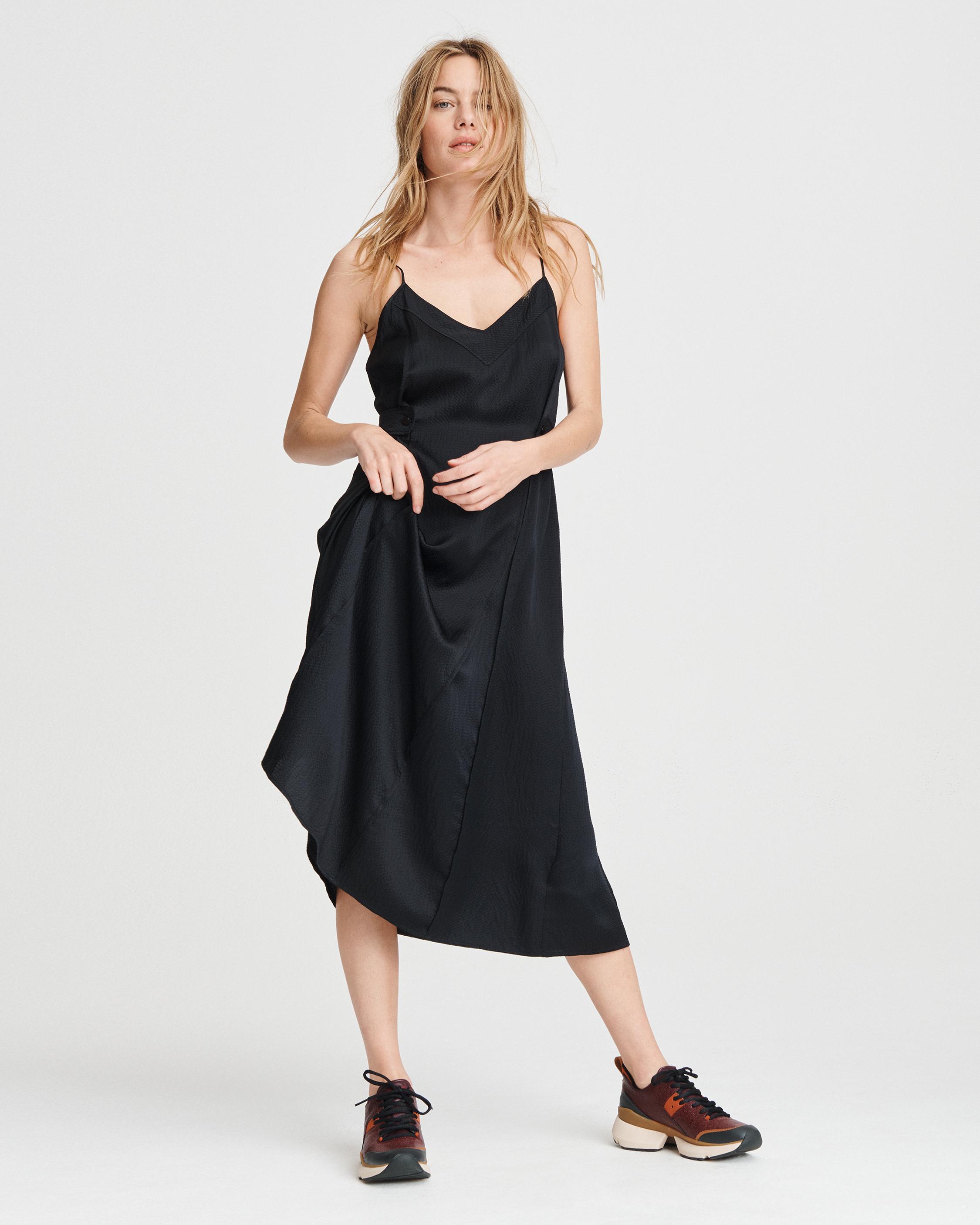 Hugo Silk Black Tank Dress rag & bone