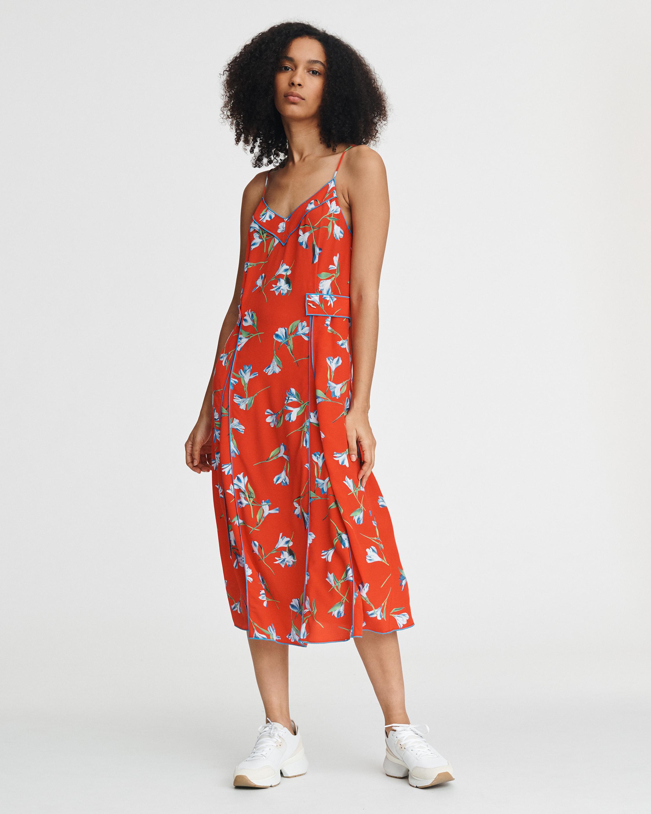 HUGO TANK DRESS Red Floral rag bone