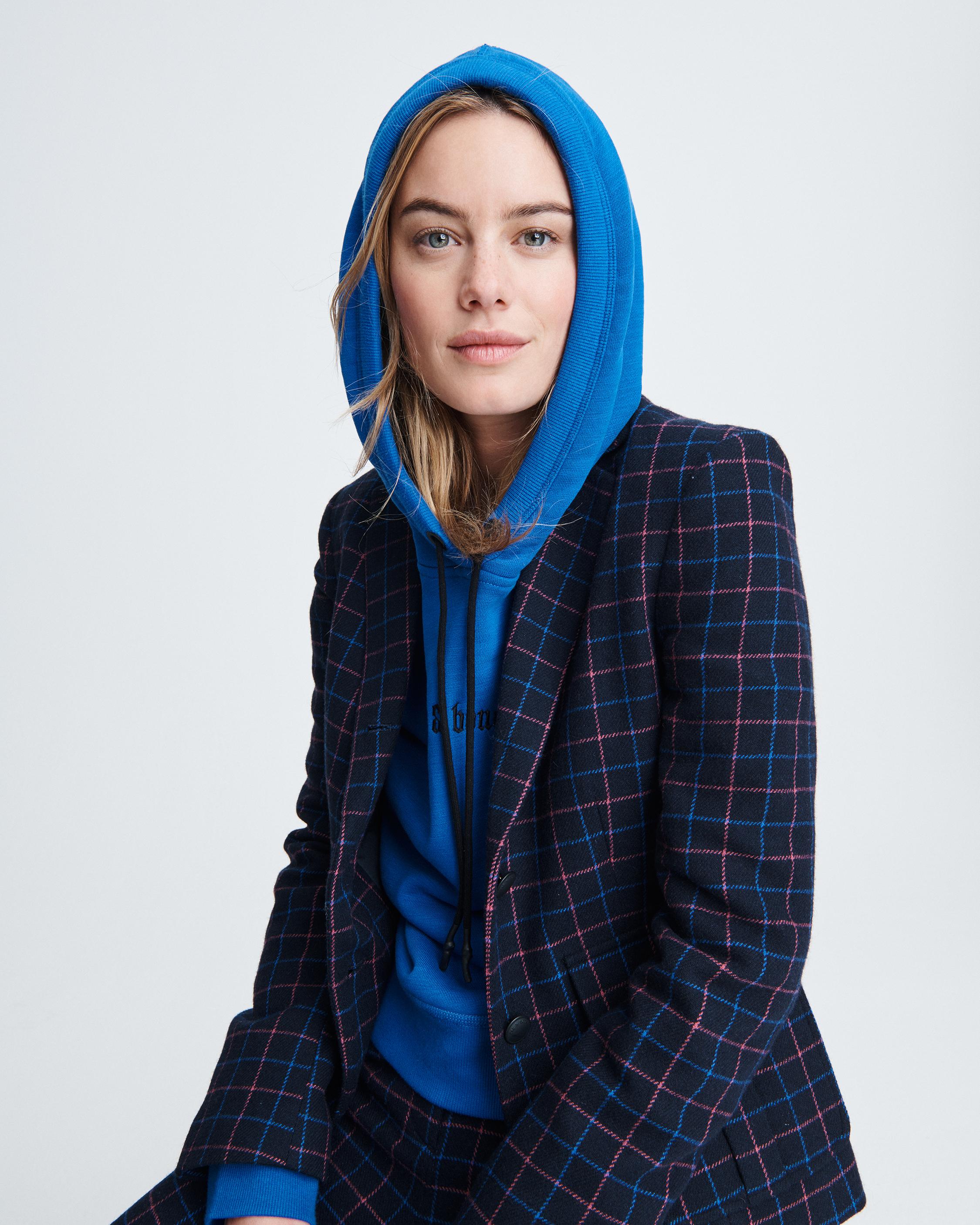 Nancie Check Blazer in Navy rag bone