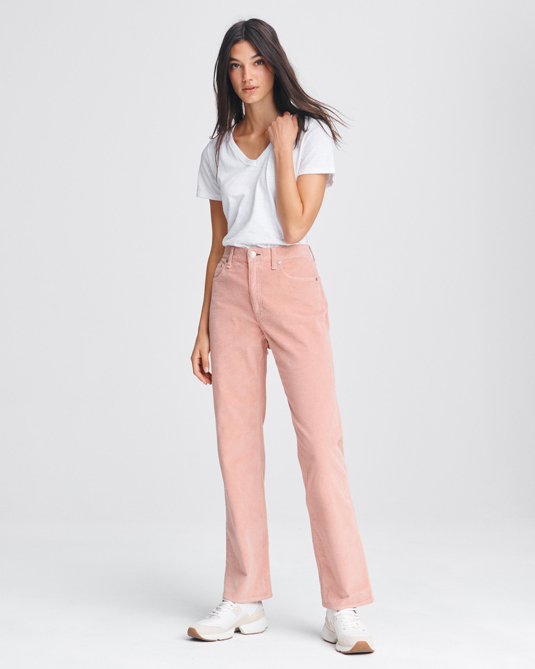 Style & Co Women's High-rise Straight-leg Corduroy Pants, Created For  Macy's In Frosted Qu