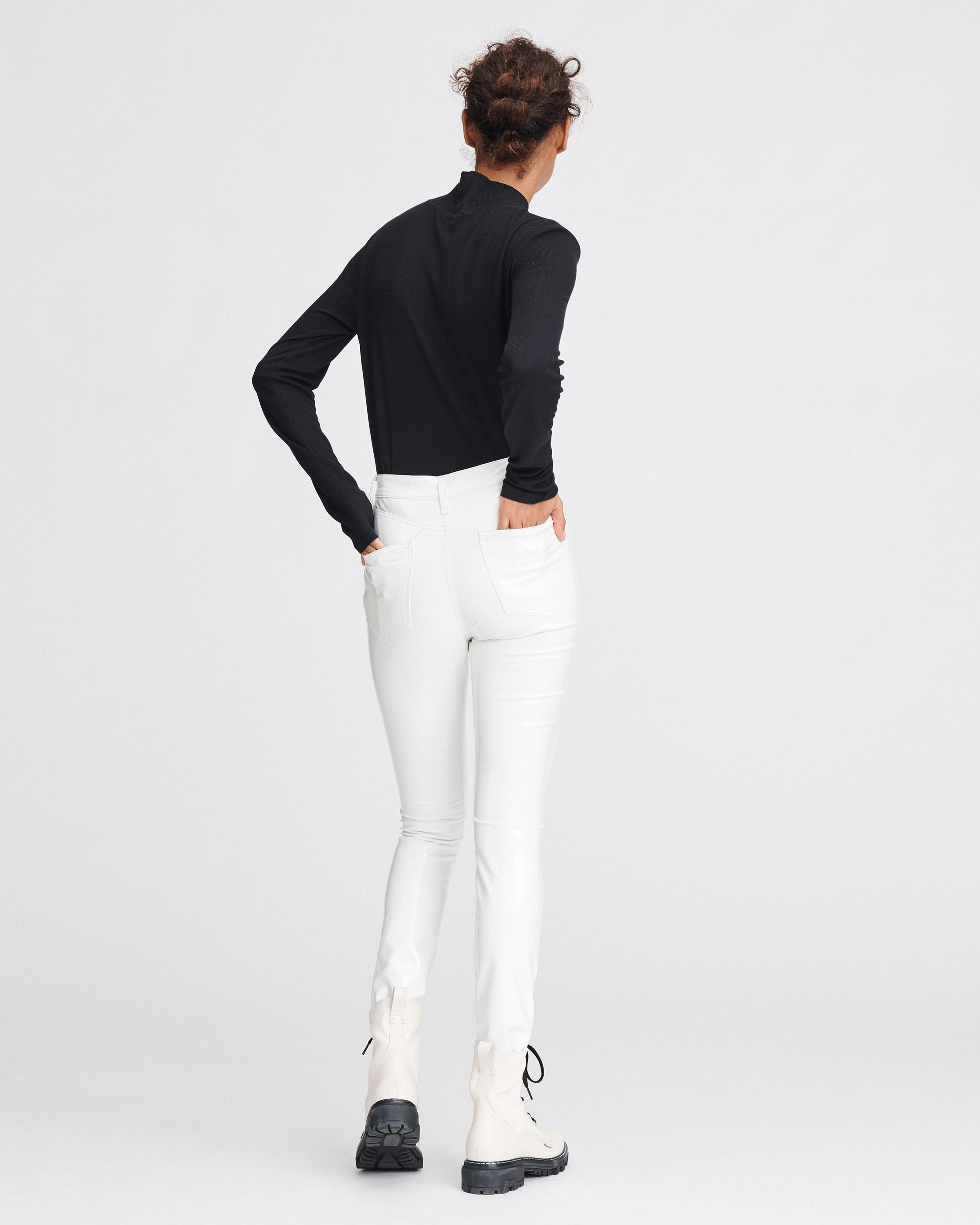 Rag and bone high rise ankle hot sale skinny white