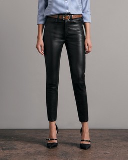 Nina High-Rise Skinny Leather Pant image number 3