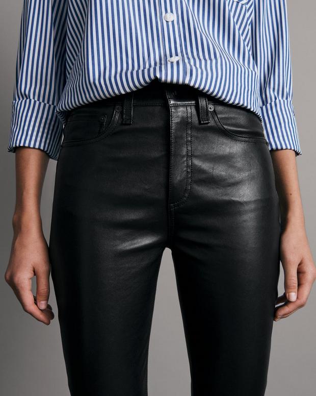 Nina High-Rise Skinny Leather Pant image number 5
