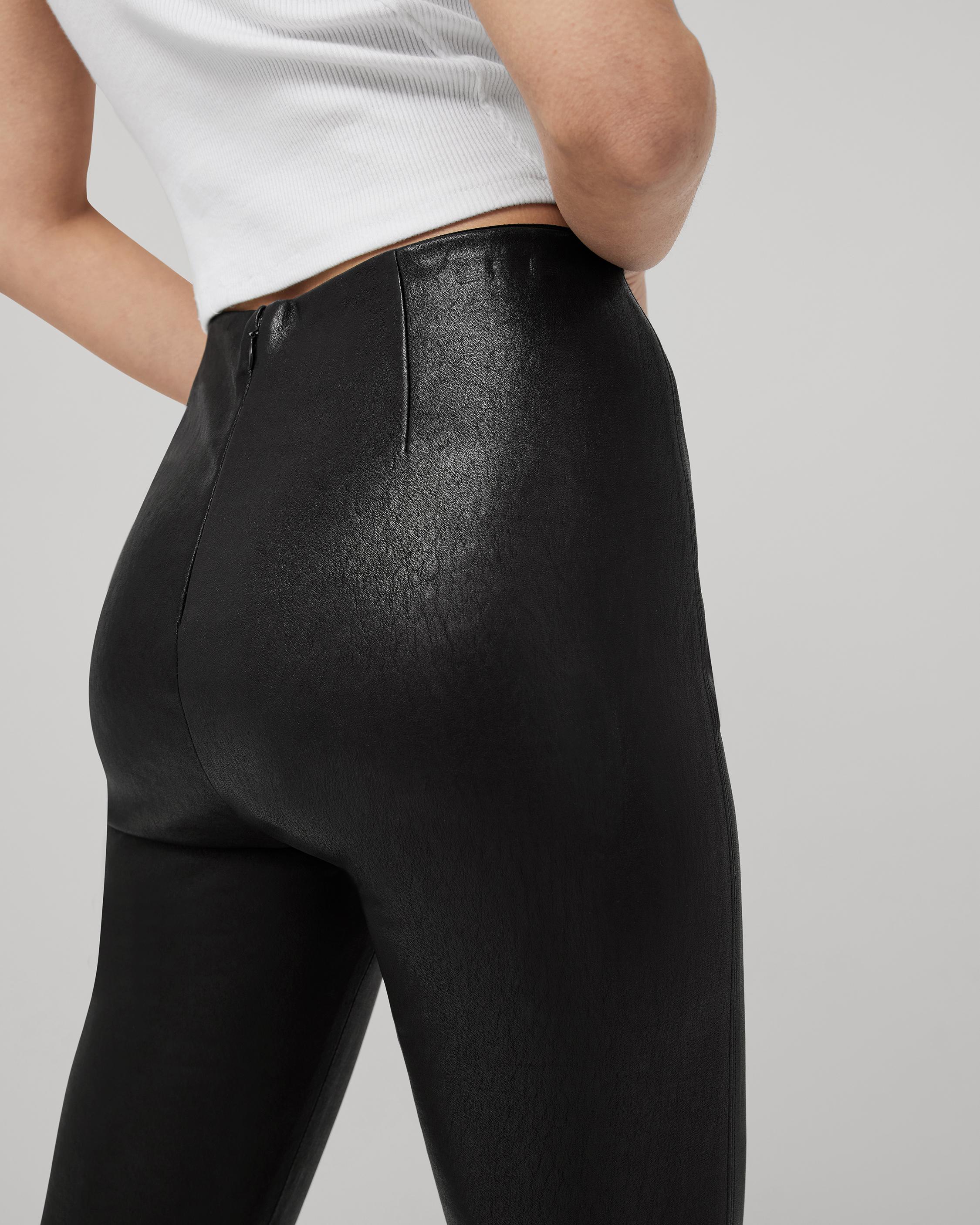 Simone Leather Pants for Women in Black
