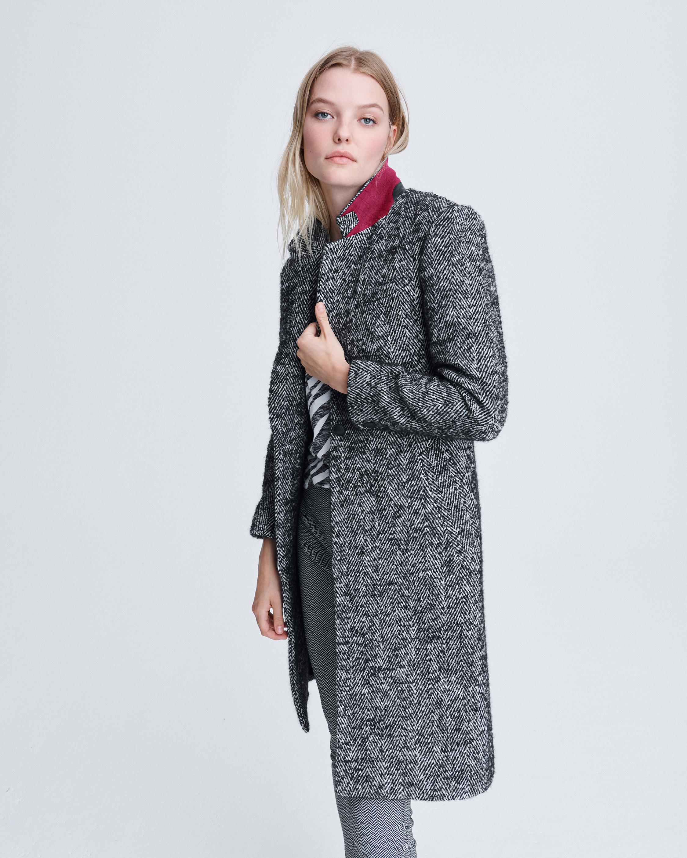 Rag & Bone Elias Heritage Topcoat Herringbone