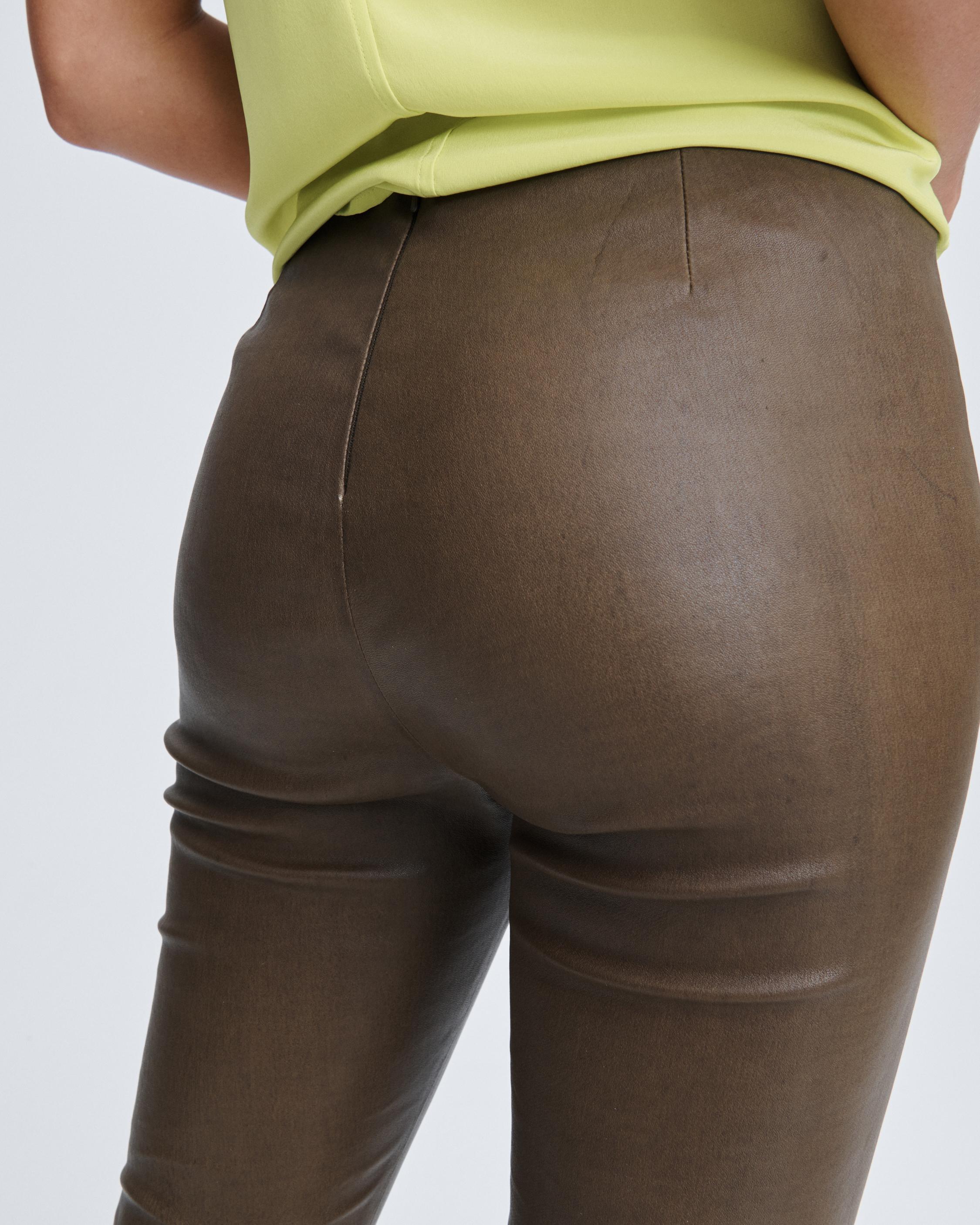 Simone Leather Pants for Women in Olive | rag & bone