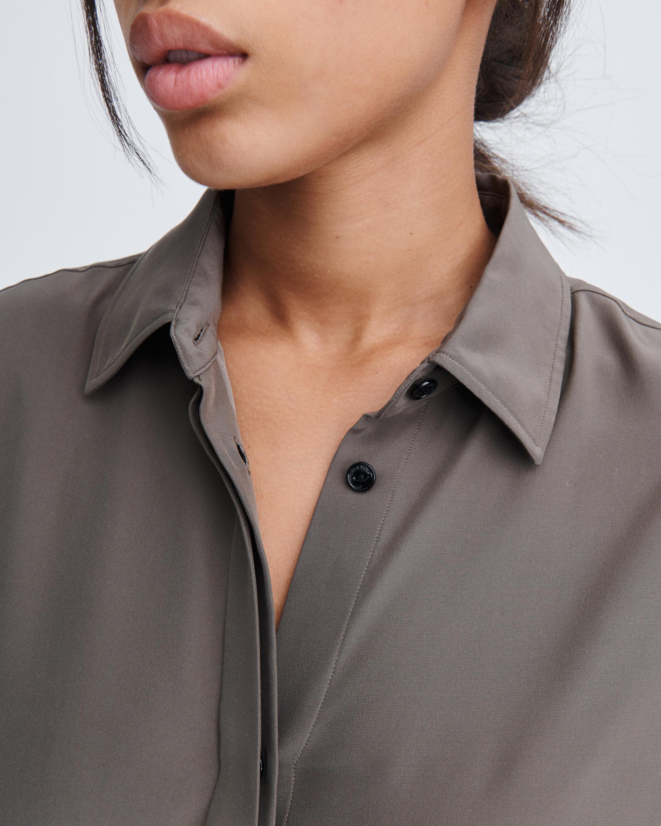 Rag and bone silk hot sale shirt