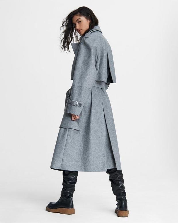 Jonah Wool Blend Trench image number 3