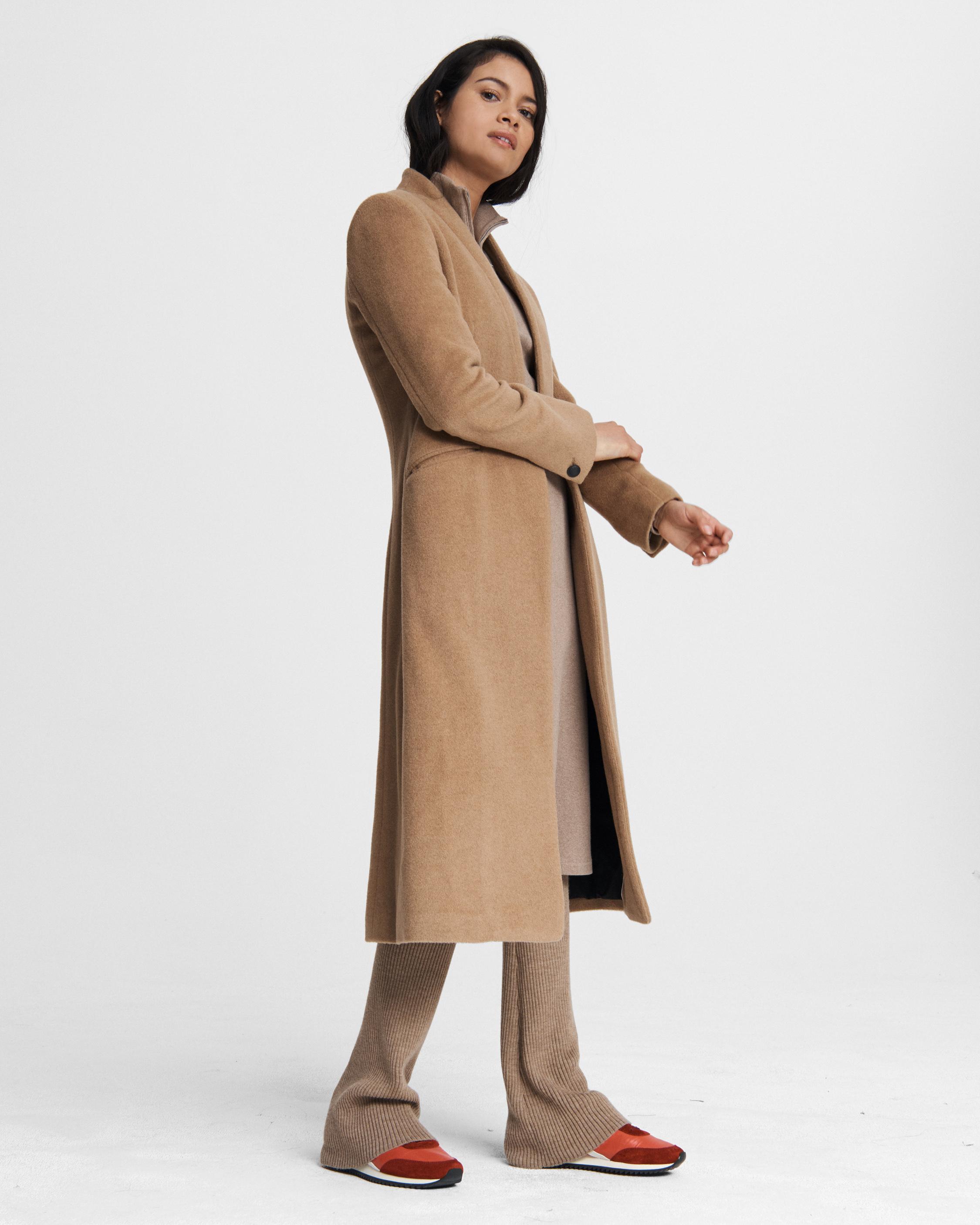 navy blue long jacket womens