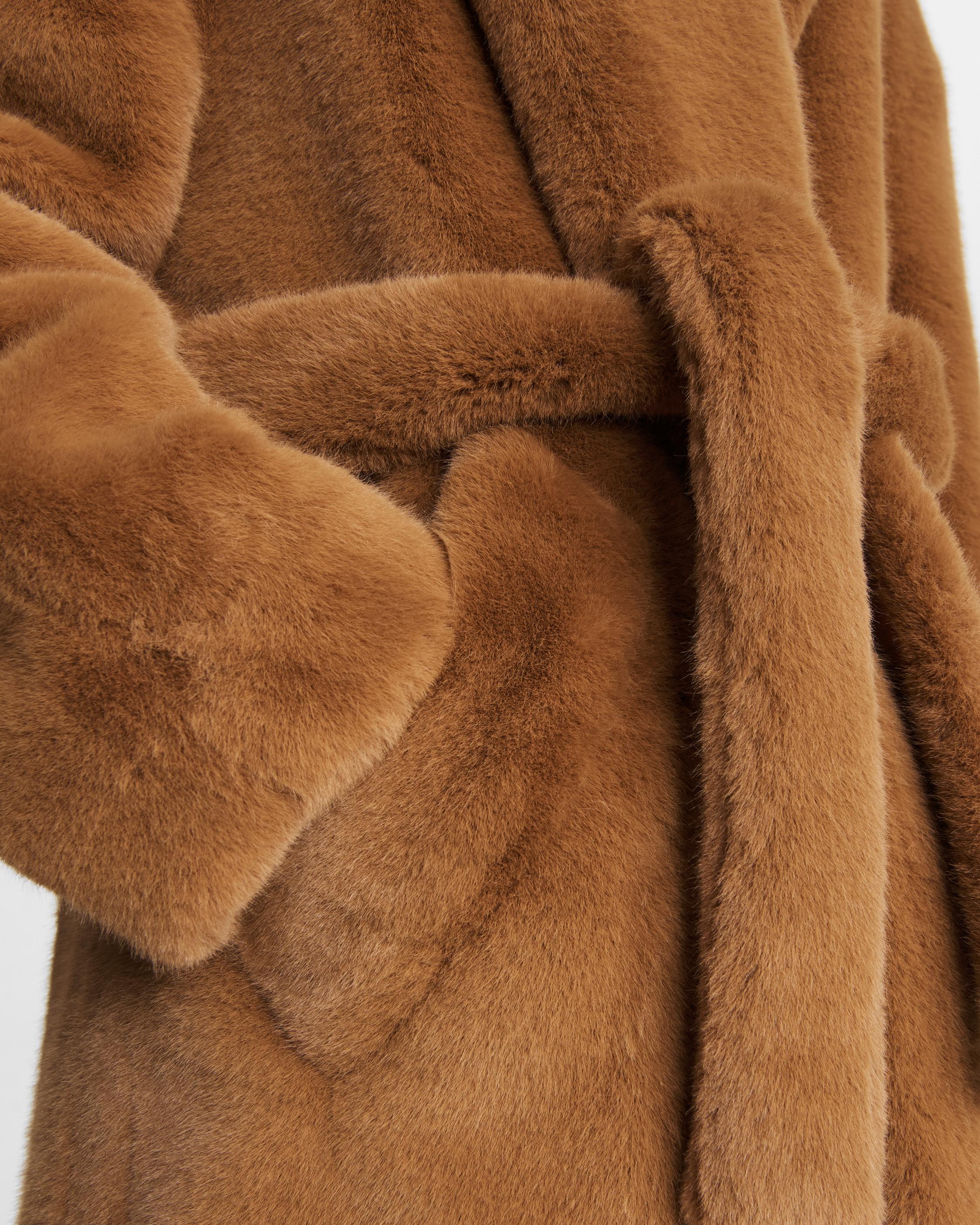 Bijou Faux Fur Coat Camel rag & bone