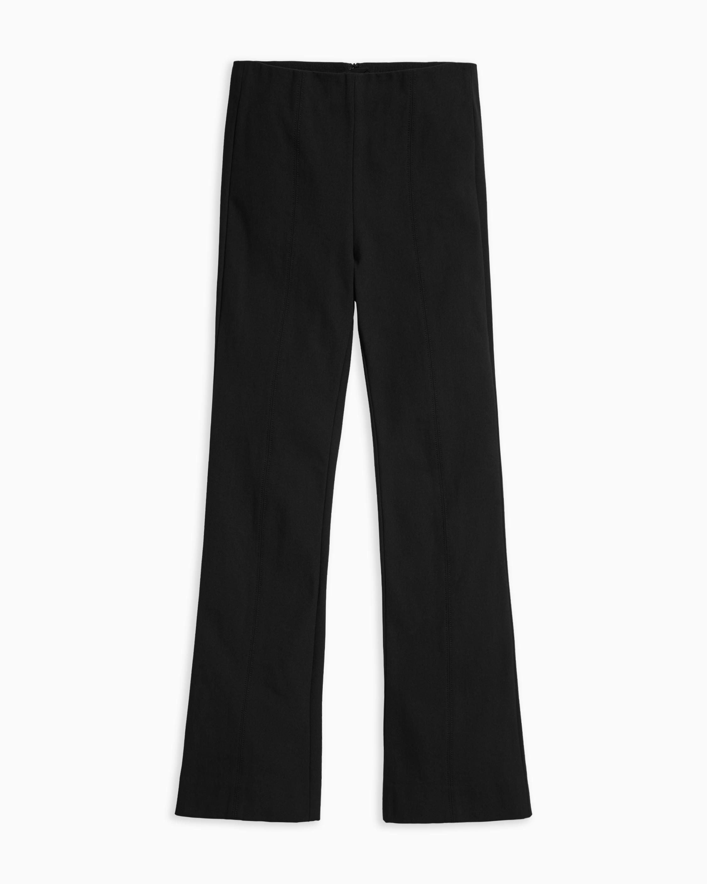 Kick cropped stretch-cotton flared pants