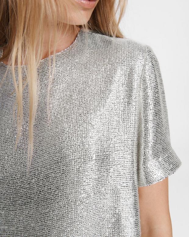 Gia Sequin Viscose Top image number 5