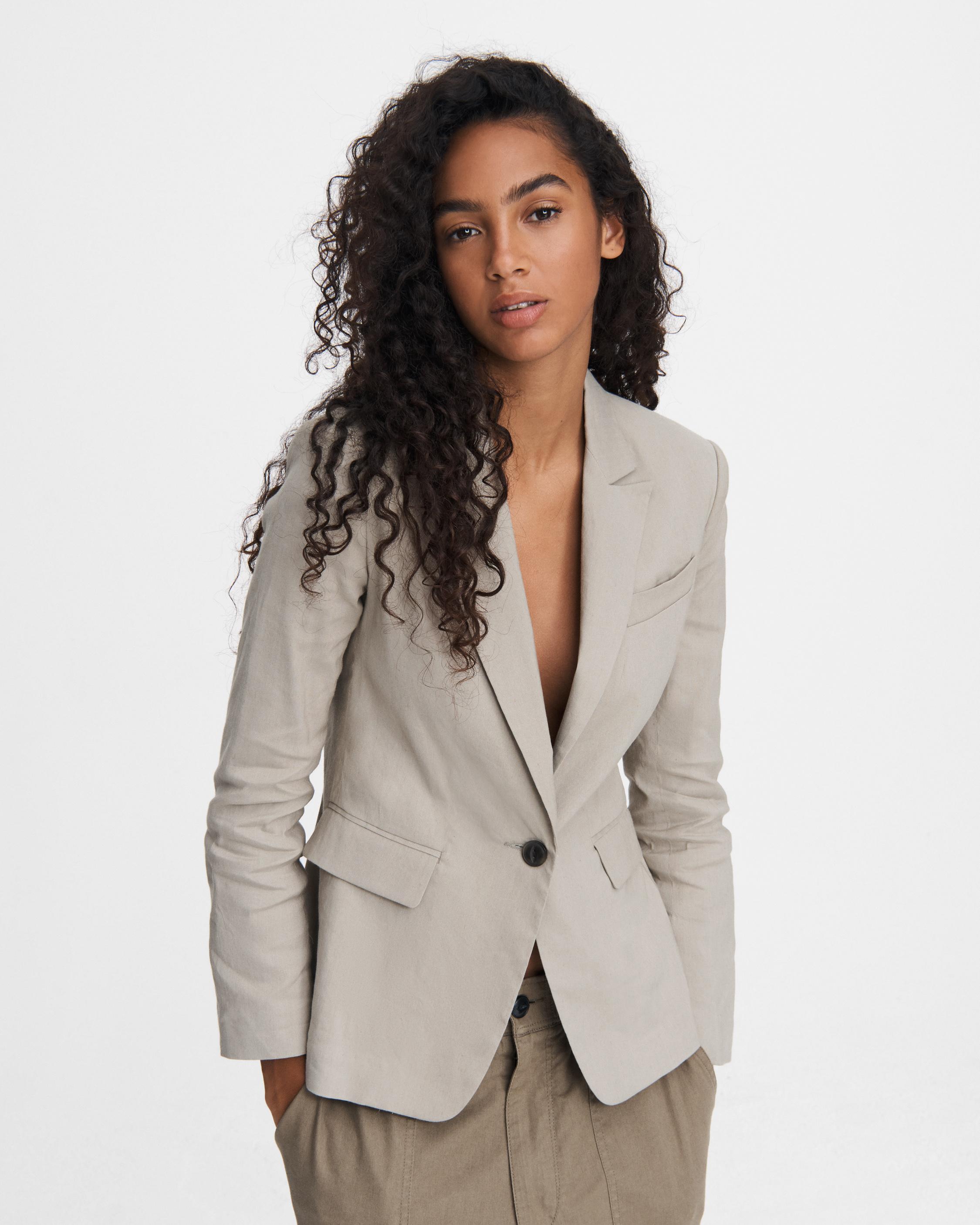 Rylie Linen Blazer Aged Sage rag bone