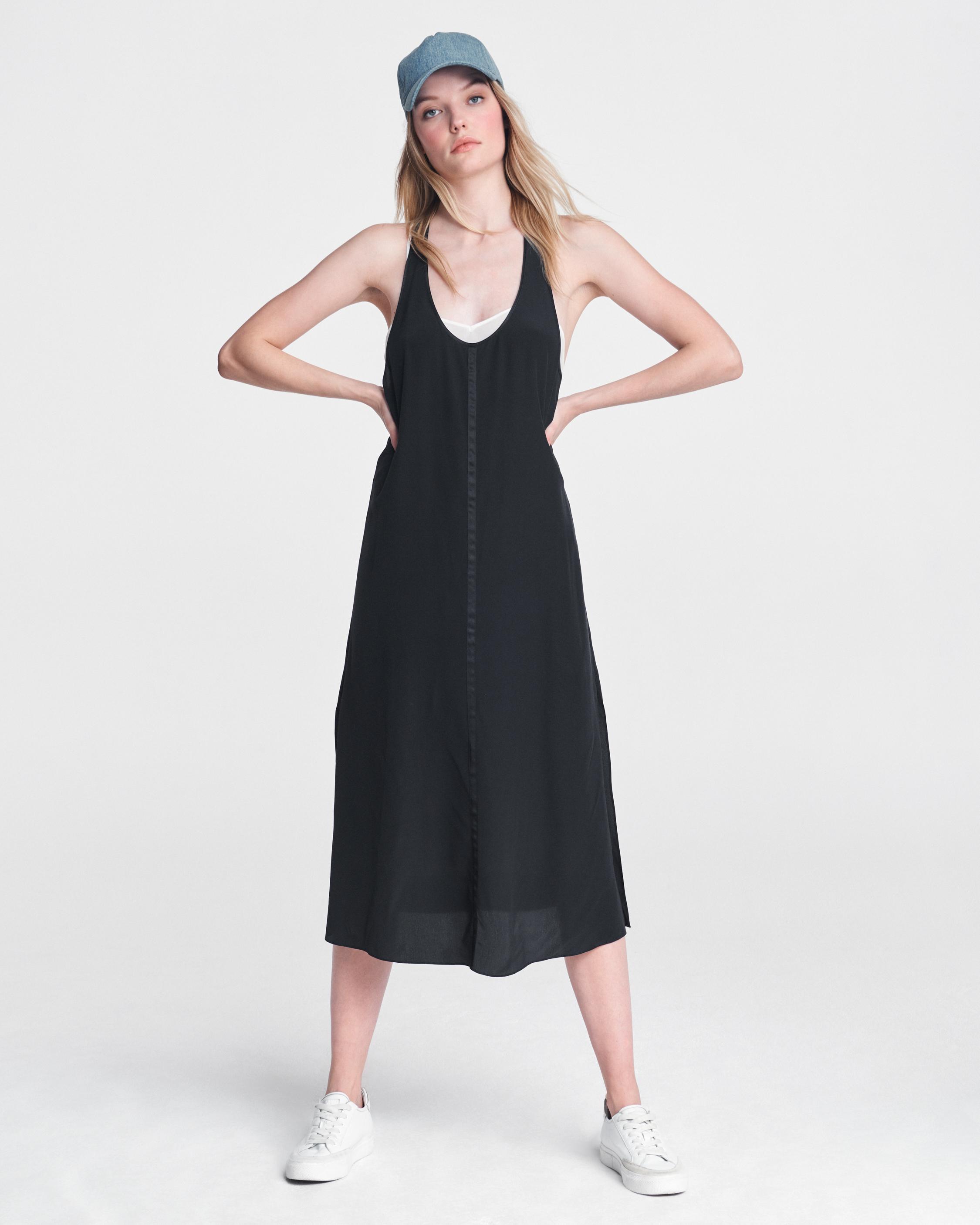 Billie Lightweight Silk Tank Dress rag bone