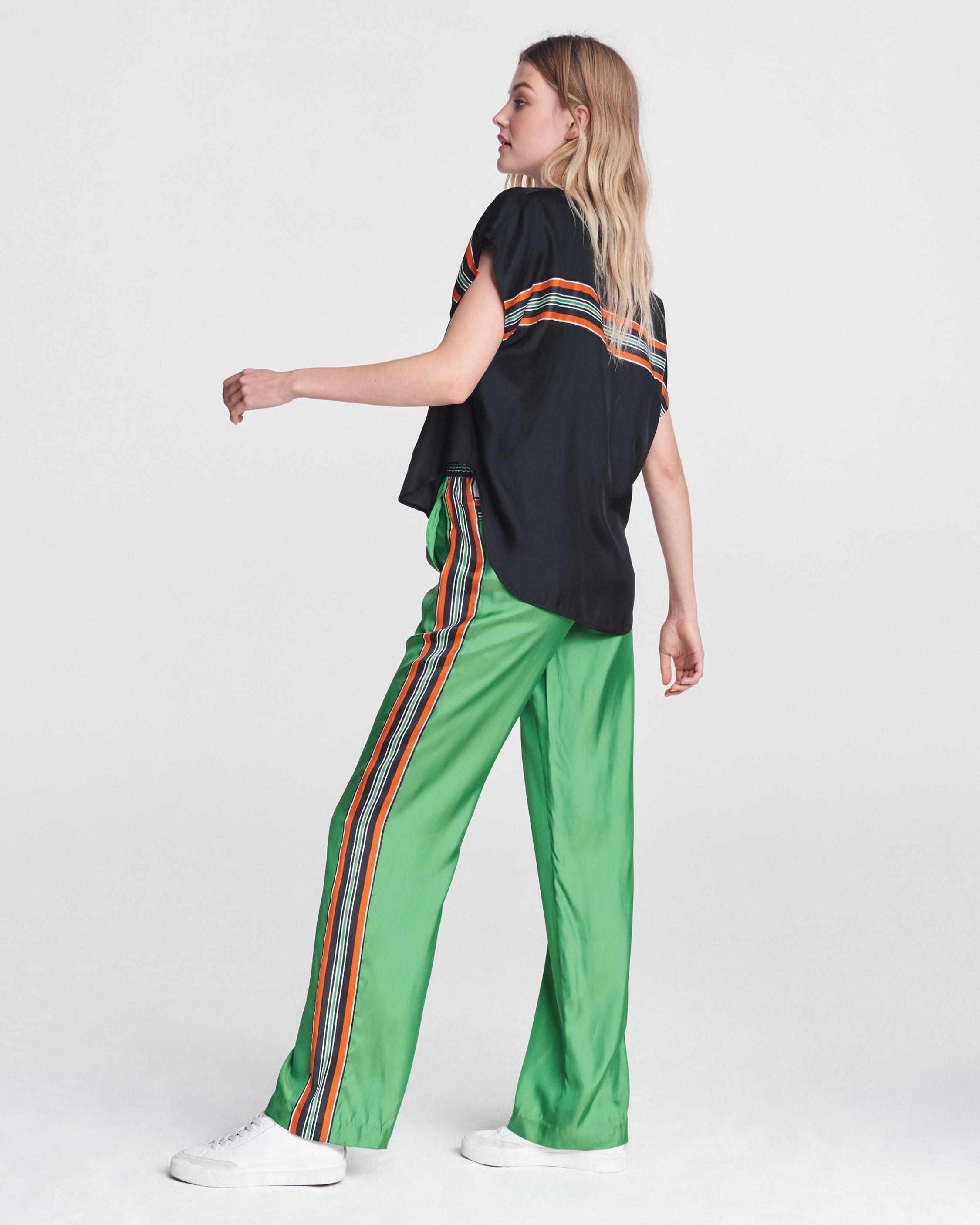 Silk silk store track pants