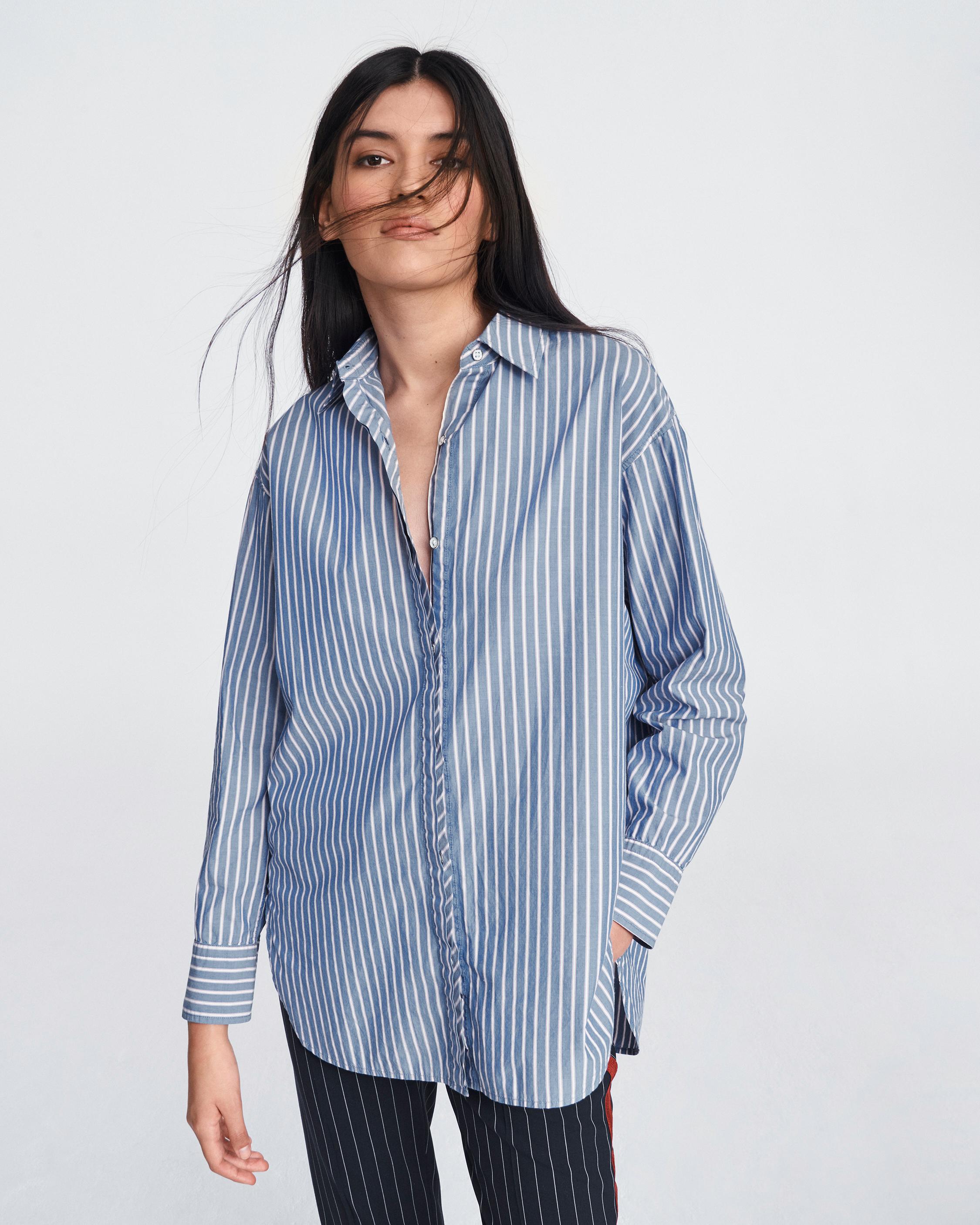 Rag and bone striped 2024 shirt