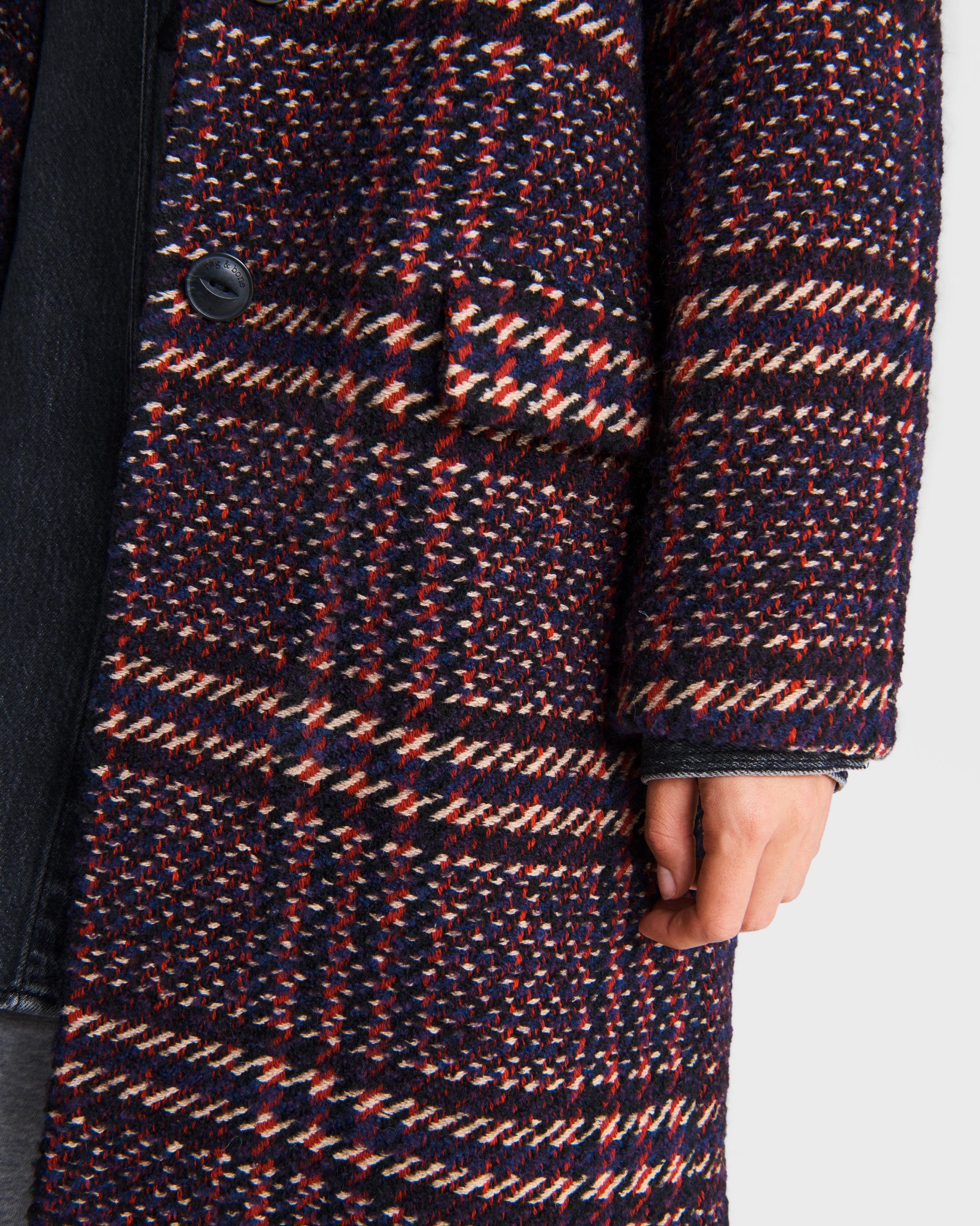 estelle cocoon wool blend coat