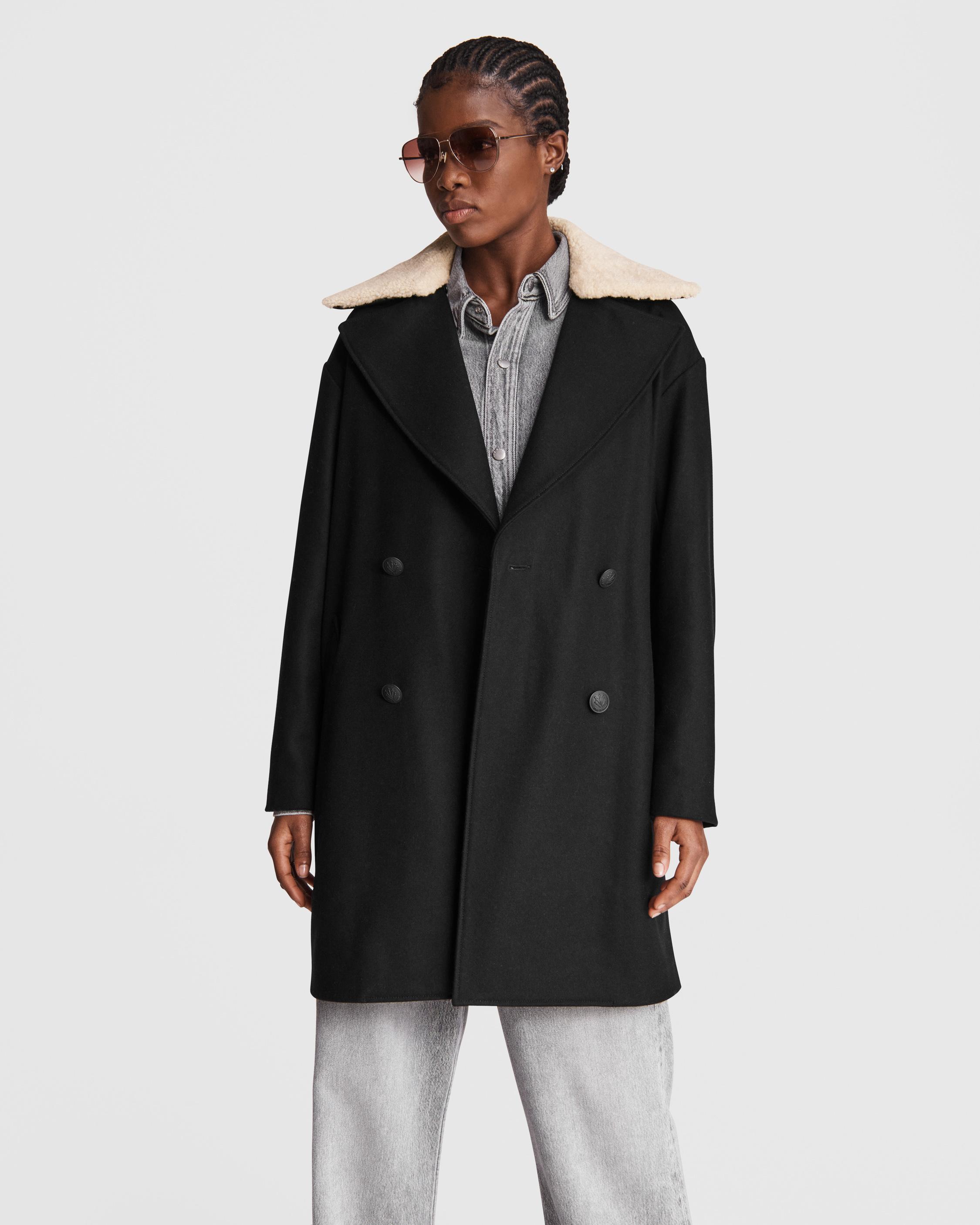 Buy the Mina Wool Cocoon Coat | rag & bone